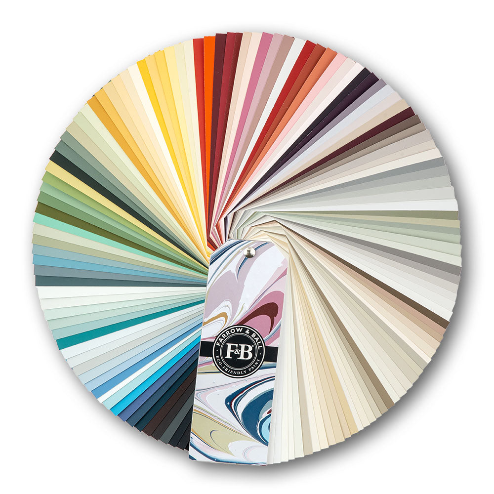 Der beliebte und bekannte Farbfächer von Farrow & Ball mit alle aktuelle Wandfarben