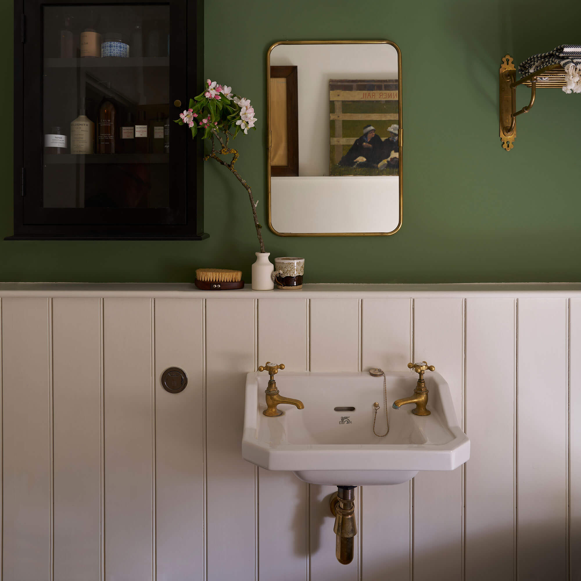 farrow & ball james white 2010 im badezimmer