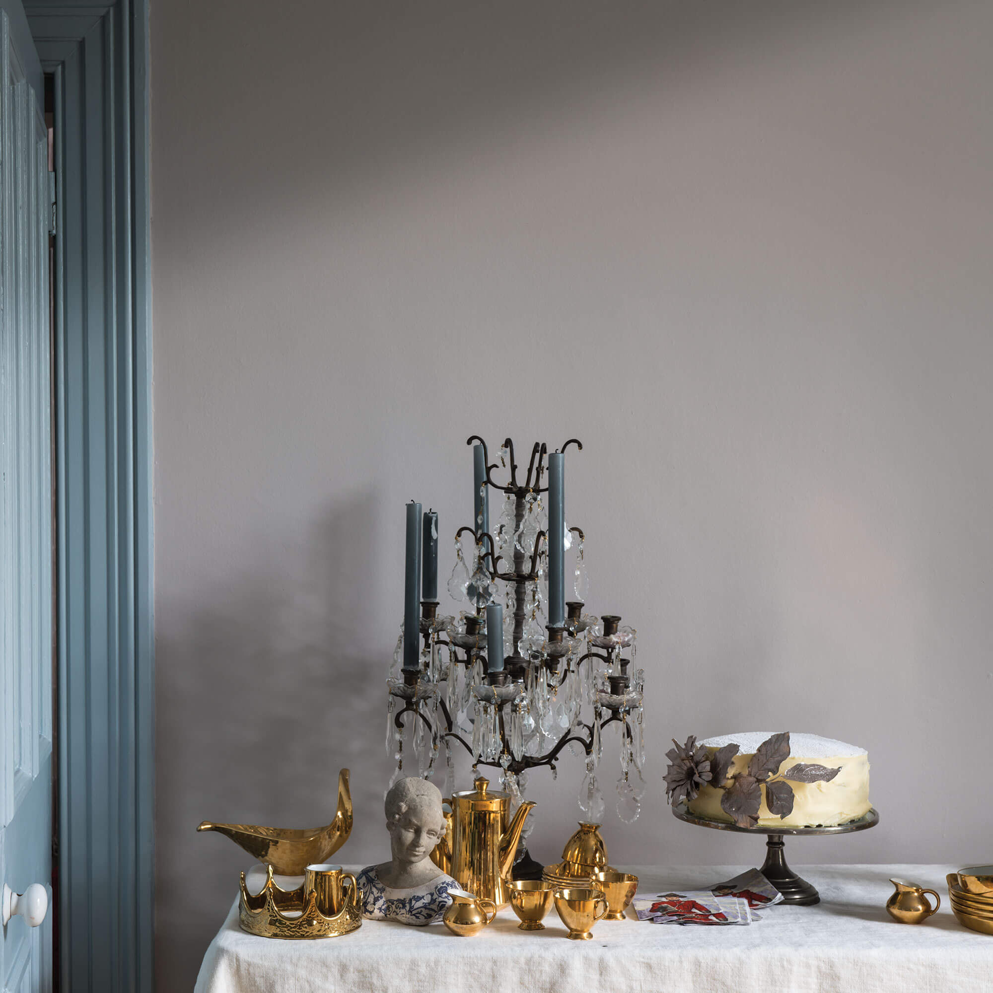 farrow & ball pavilion gray 242 im esszimmer