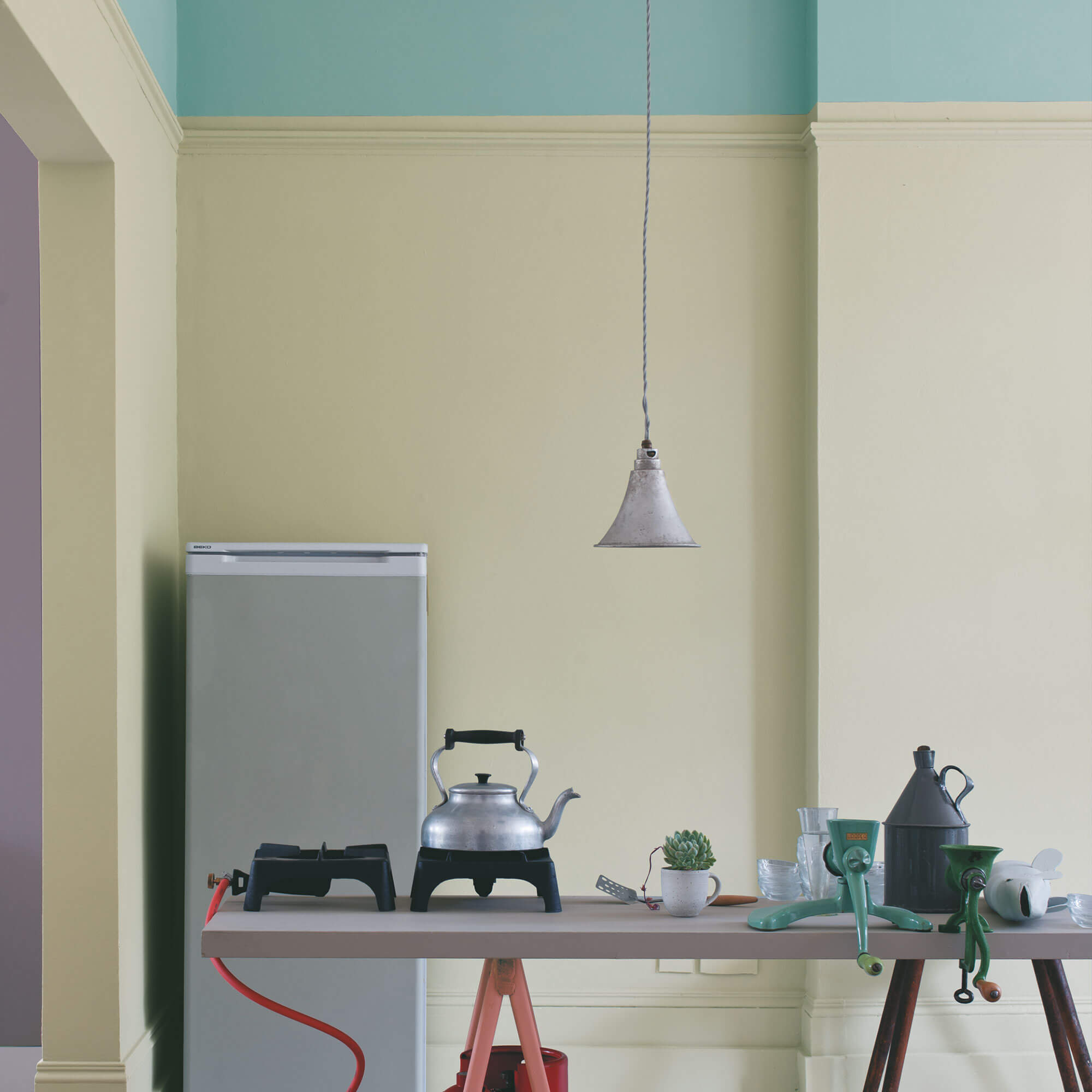 farrow & ball mizzle 266 als wandfarbe