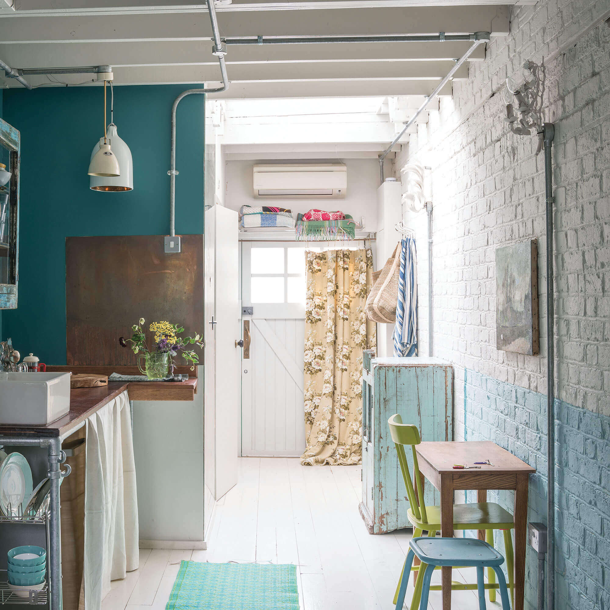 farrow & ball ammonite 274 im gartenhaus