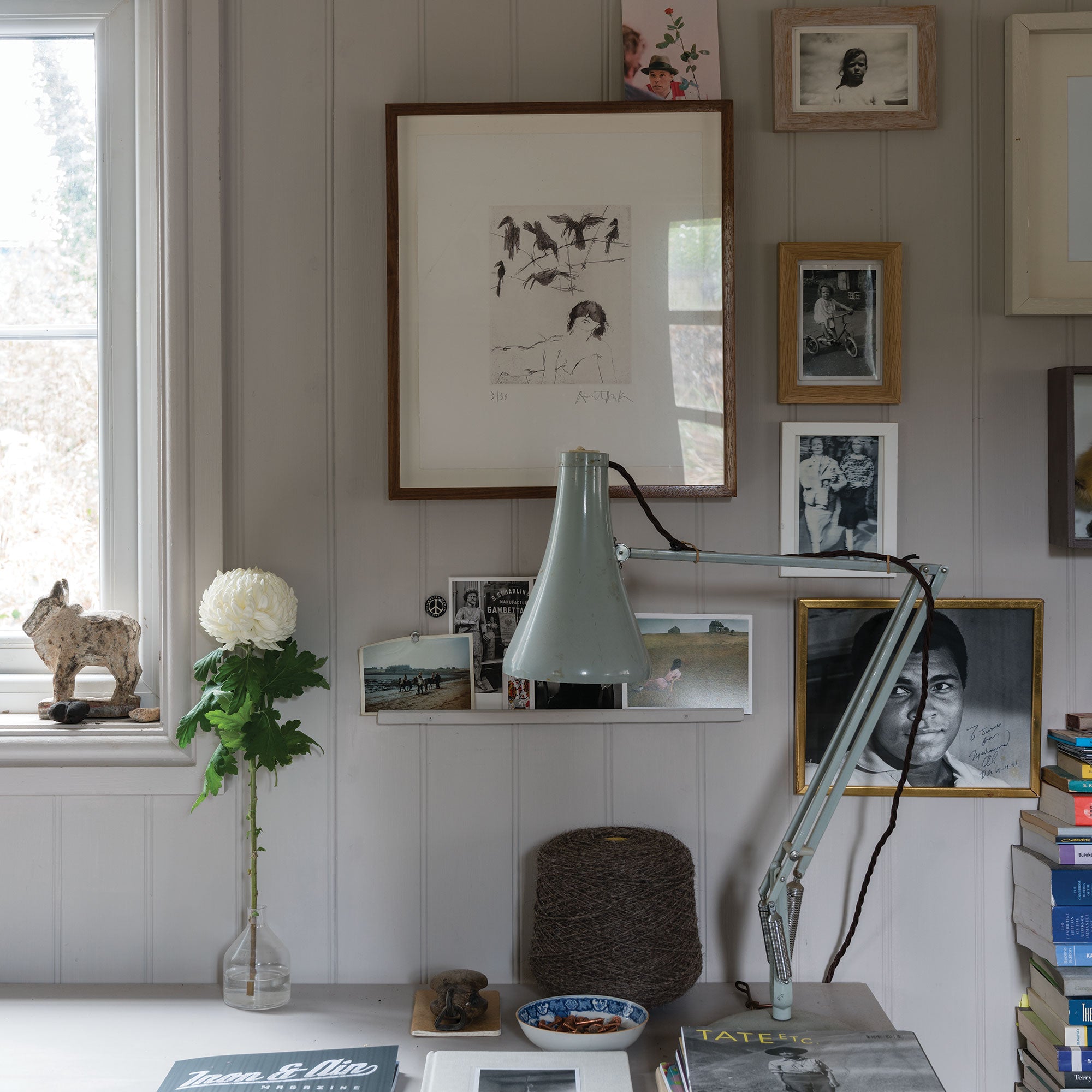 farrow & ball purbeck stone 275 im arbeitszimmer