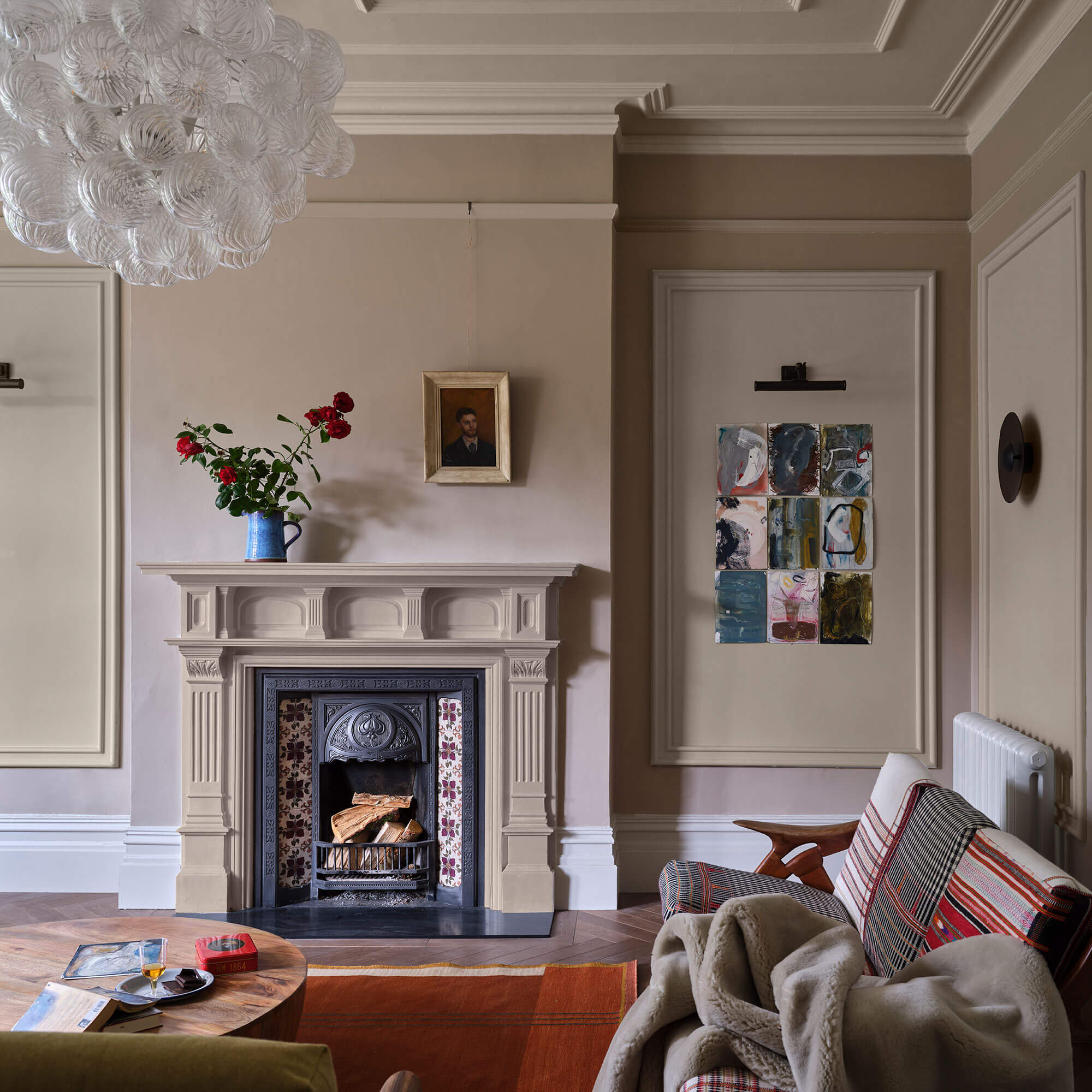 farrow & ball stirabout 300 im wohnzimmer
