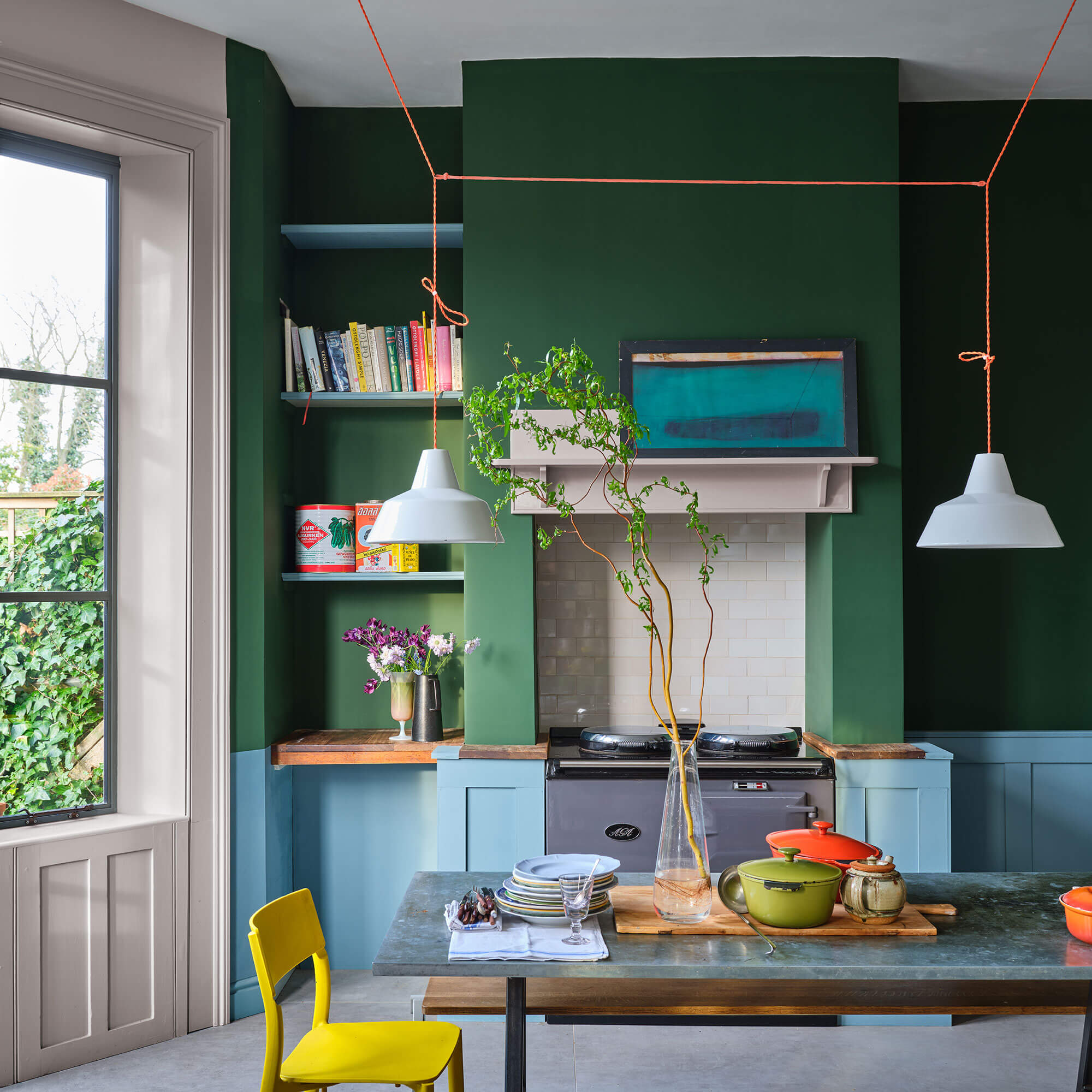 farrow & ball beverly 310 als wandfarbe für die küche