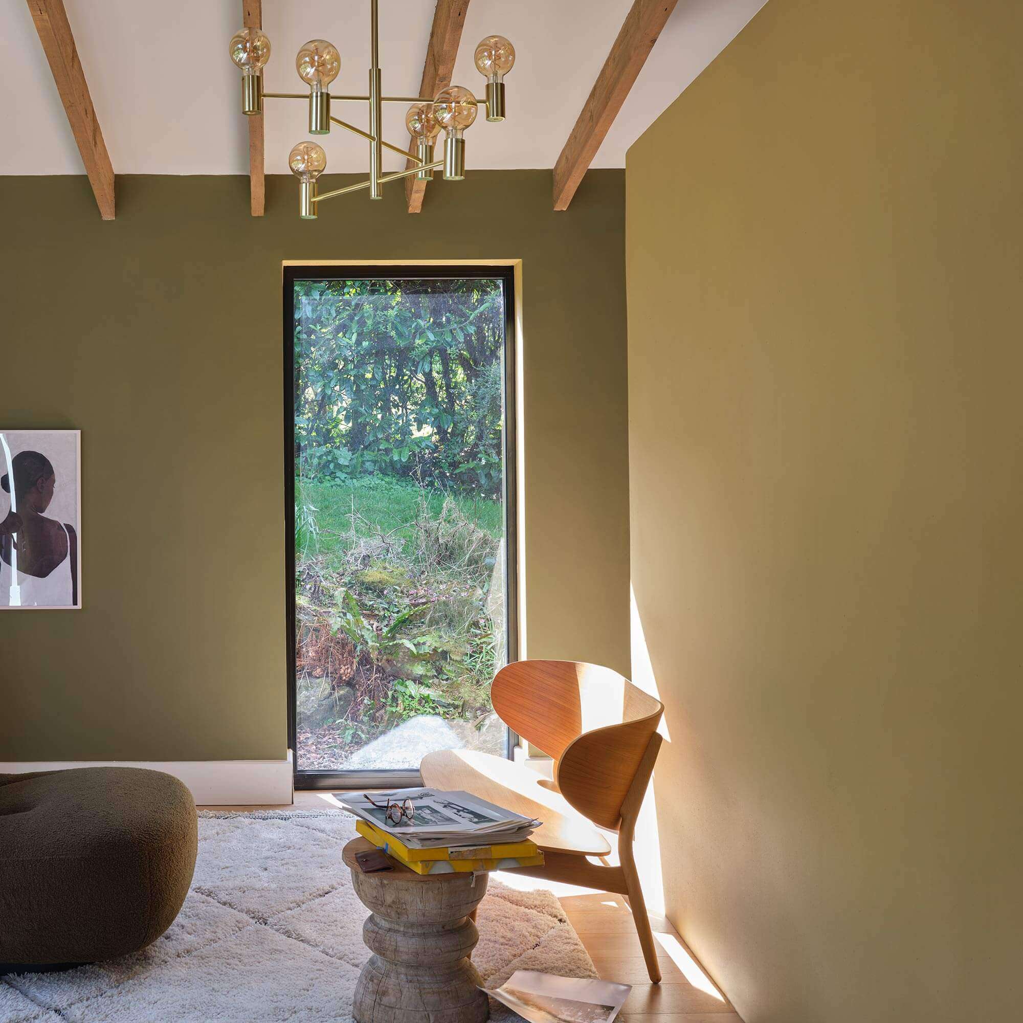 farrow & ball dibber 312 im wohnzimmer