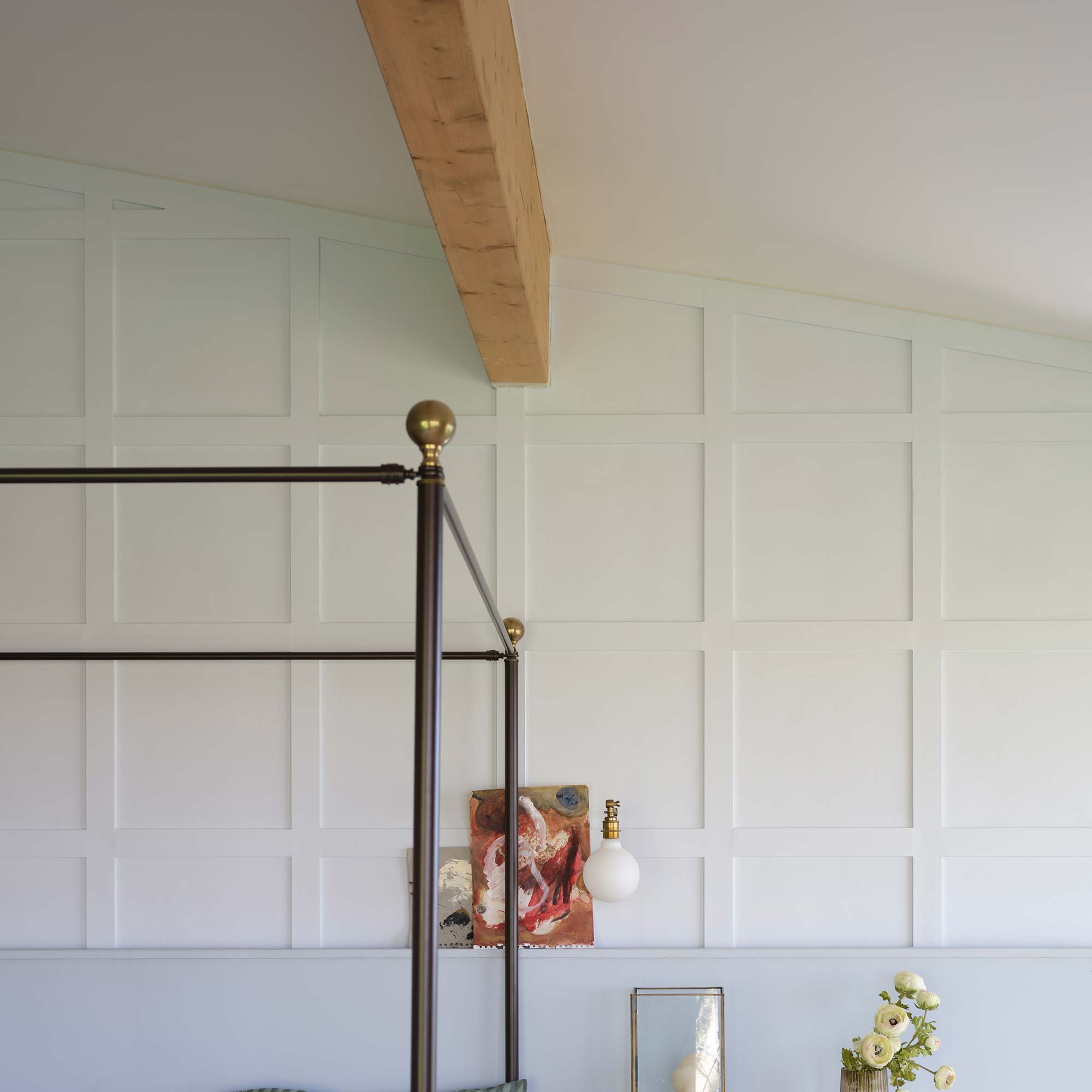 farrow & ball sizing 314 im schlafzimmer