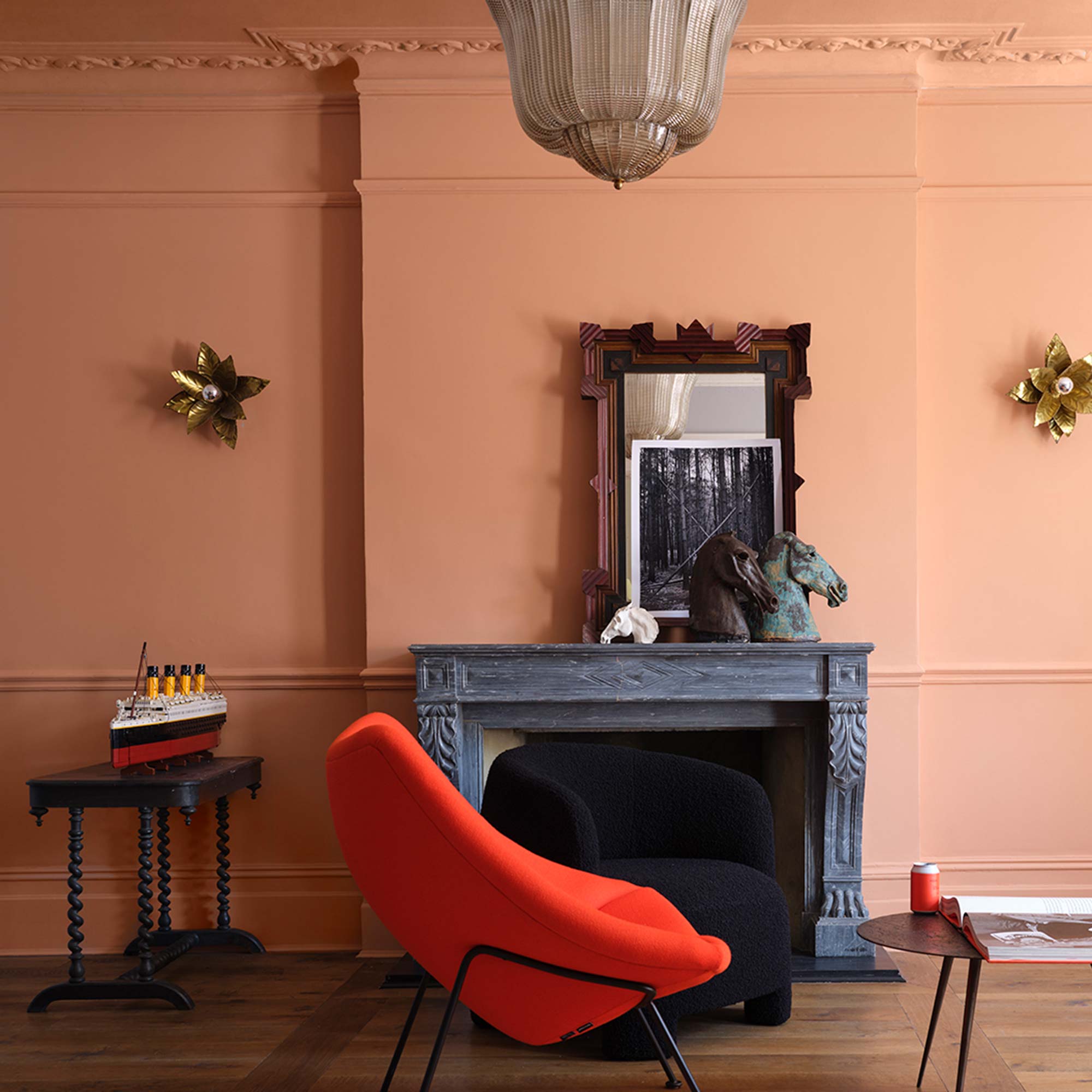 farrow & ball naperon 315 im wohnzimmer