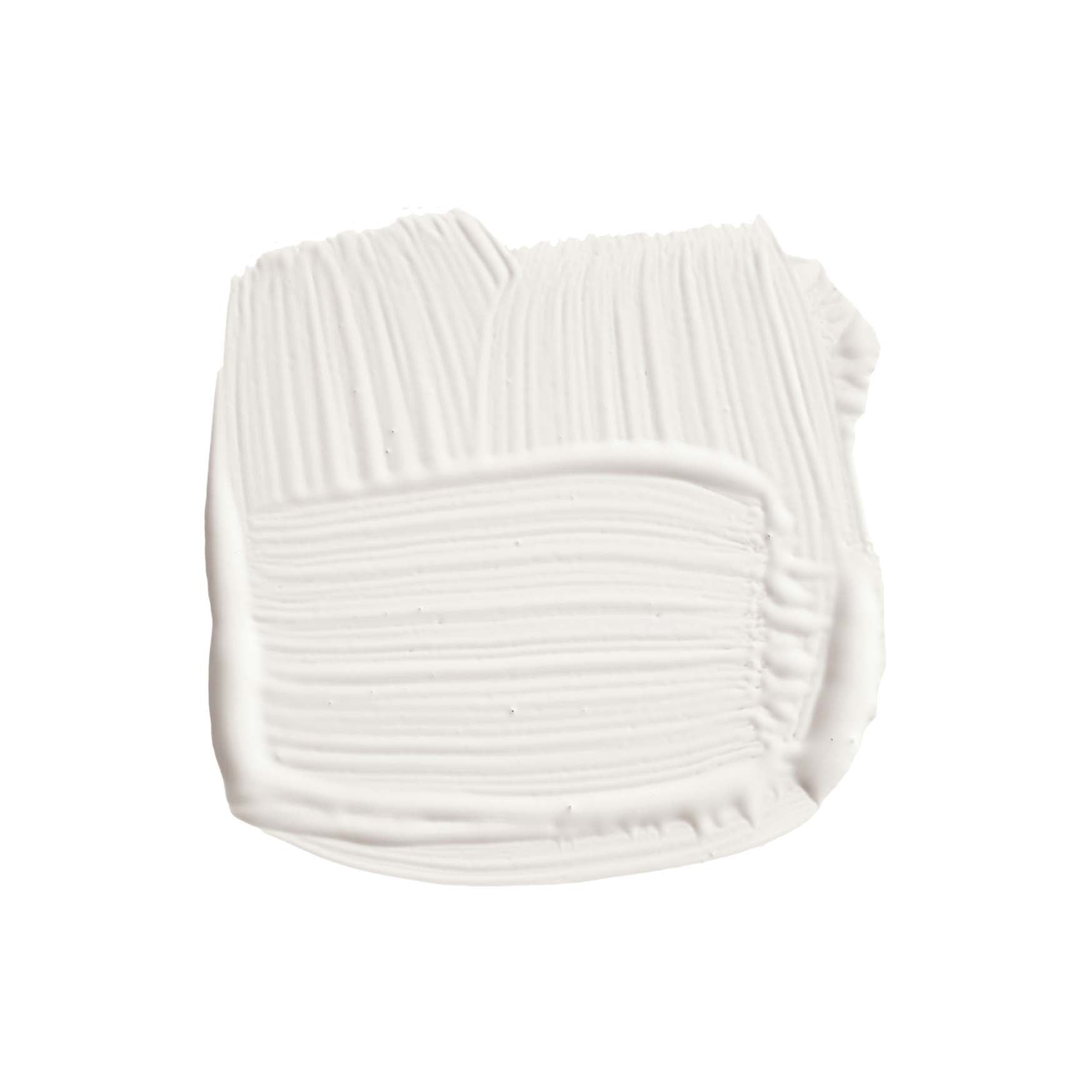 Pinselstrich der Wandfarbe All White No. 2005 von Farrow & Ball