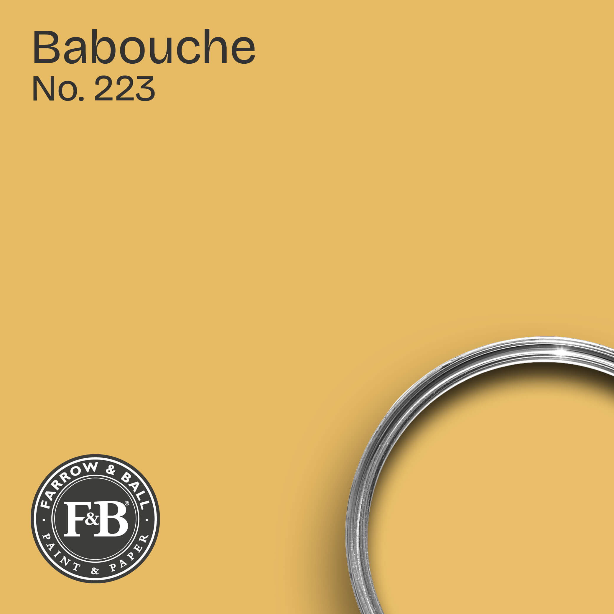 Farrow & Ball Wandfarbe Babouche No. 223