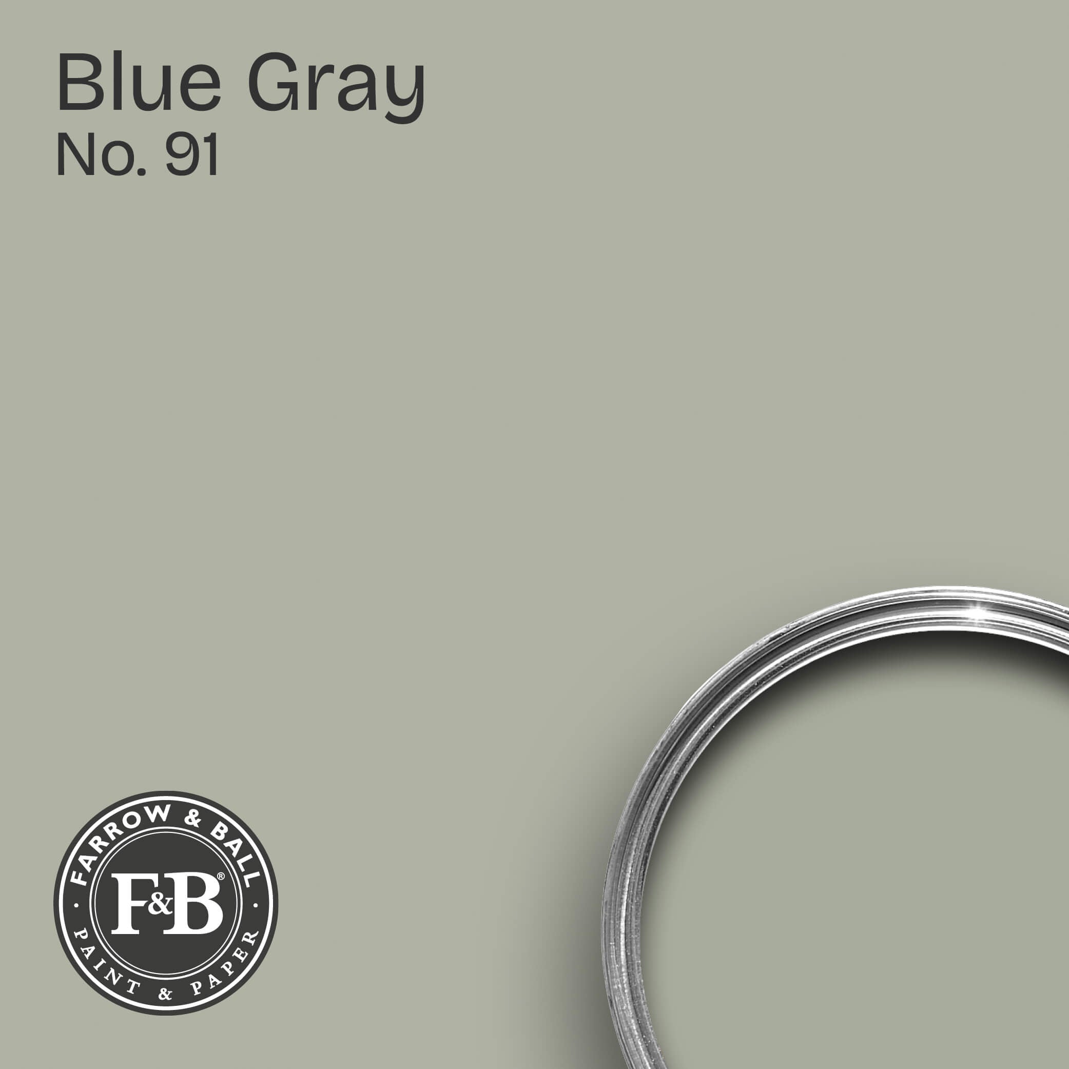 Farrow & Ball Blue Gray No. 91