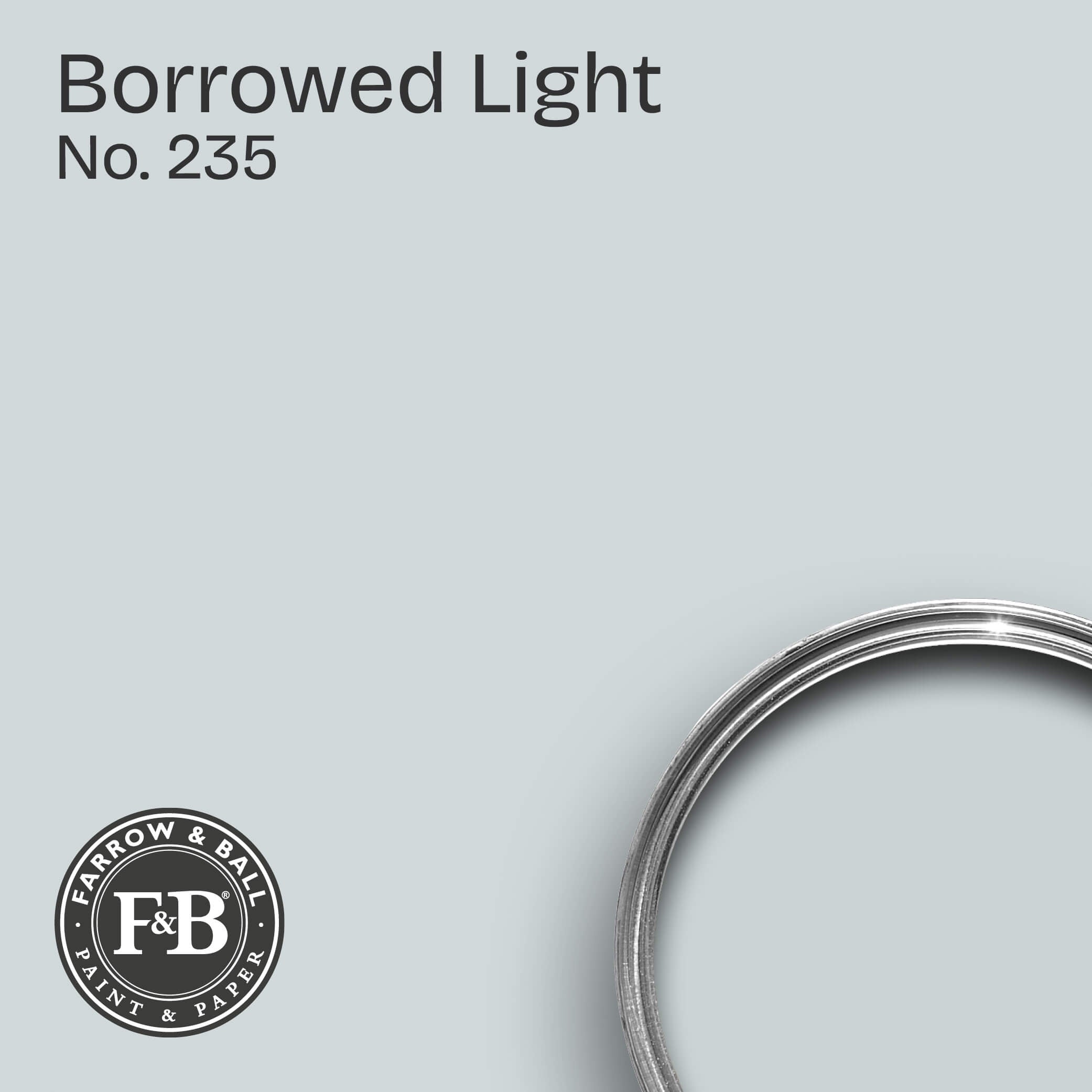 Farrow & Ball Wandfarbe Borrowed Light No. 235