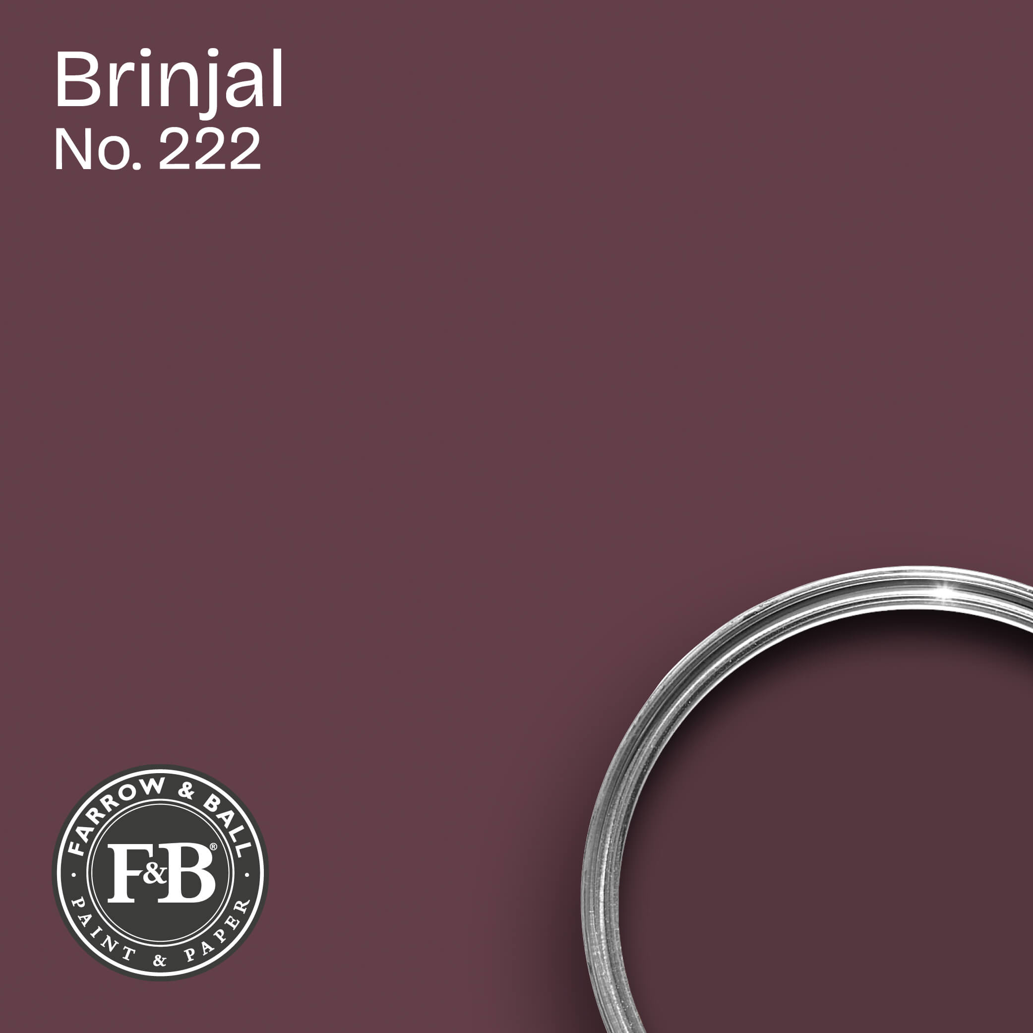 Farrow & Ball Wandfarbe Brinjal No. 222