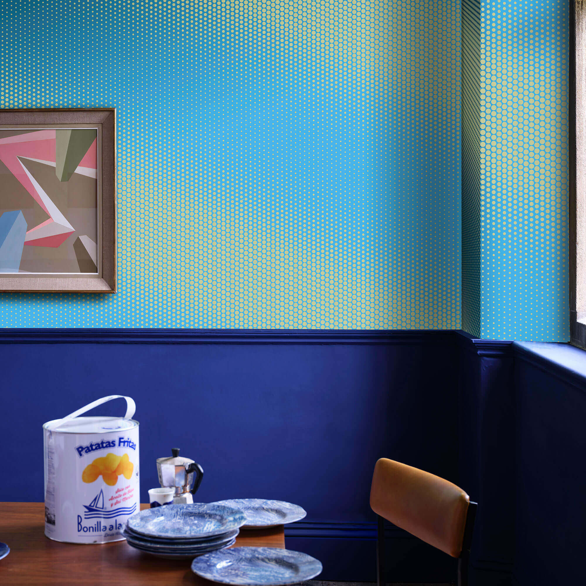 farrow & ball blue maize cb11 im esszimmer