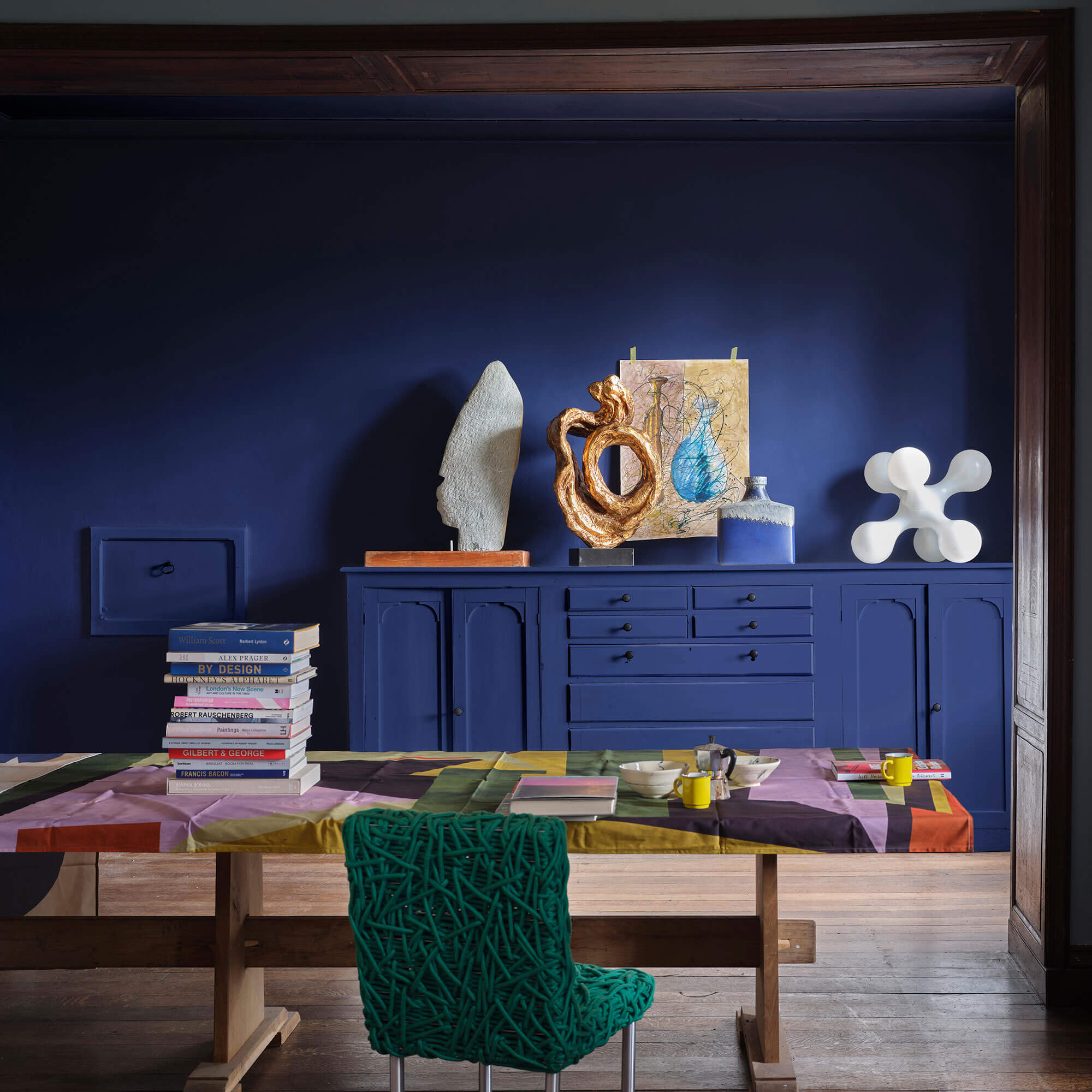 farrow & ball blue maize cb11 im wohnzimmer