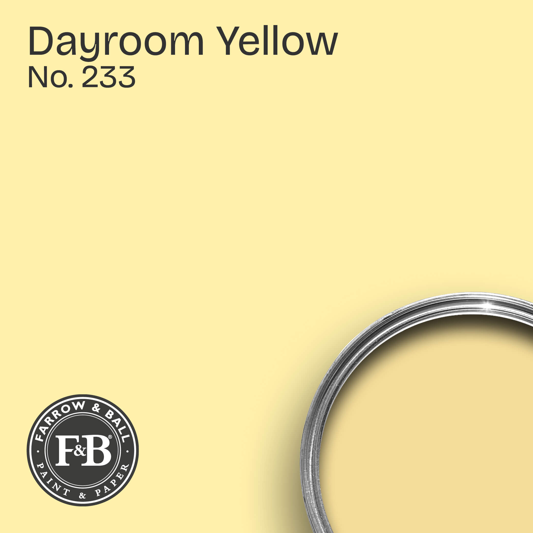 Farrow & Ball Wandfarbe Dayroom Yellow No. 233