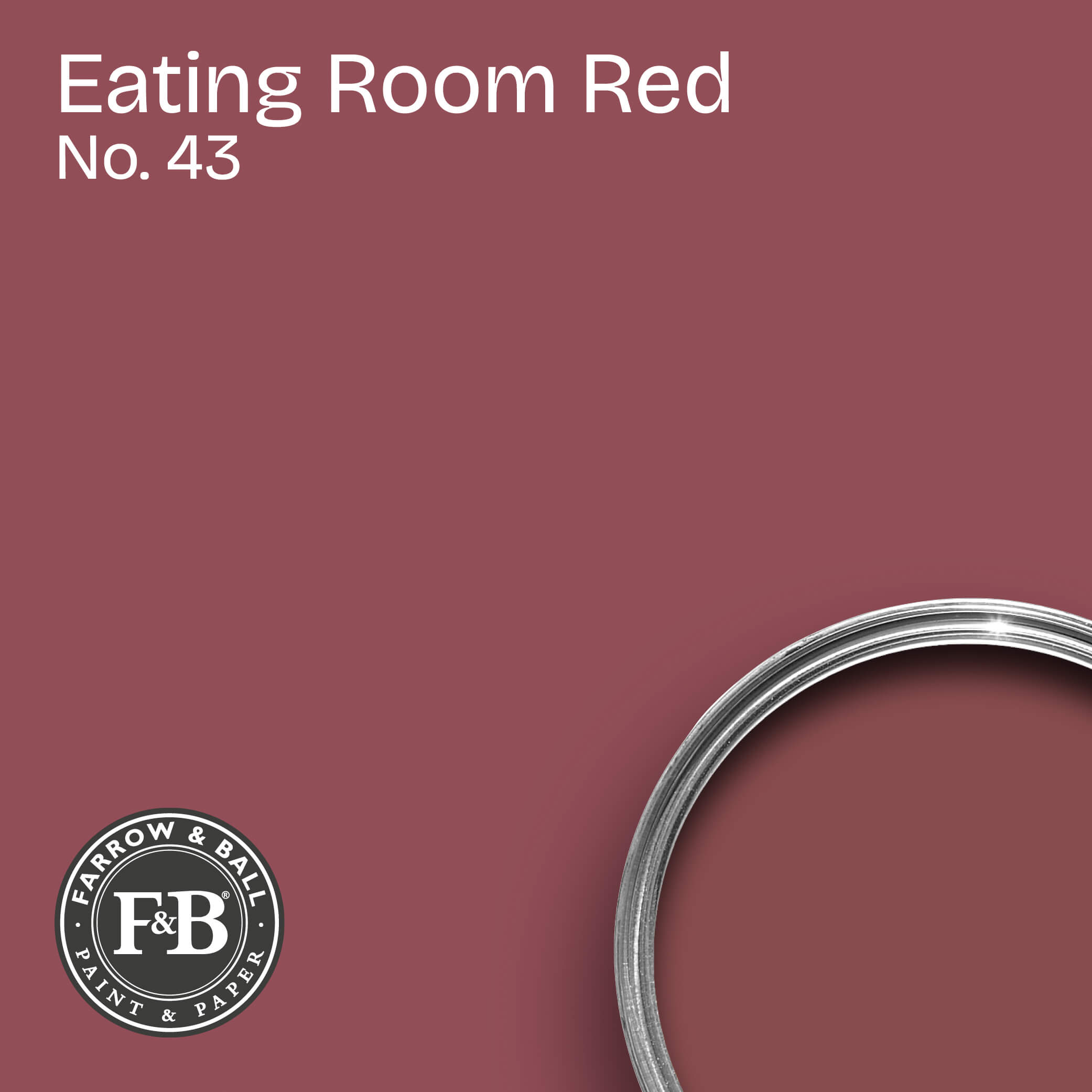Farrow & Ball Wandfarbe Eating Room Red No. 43