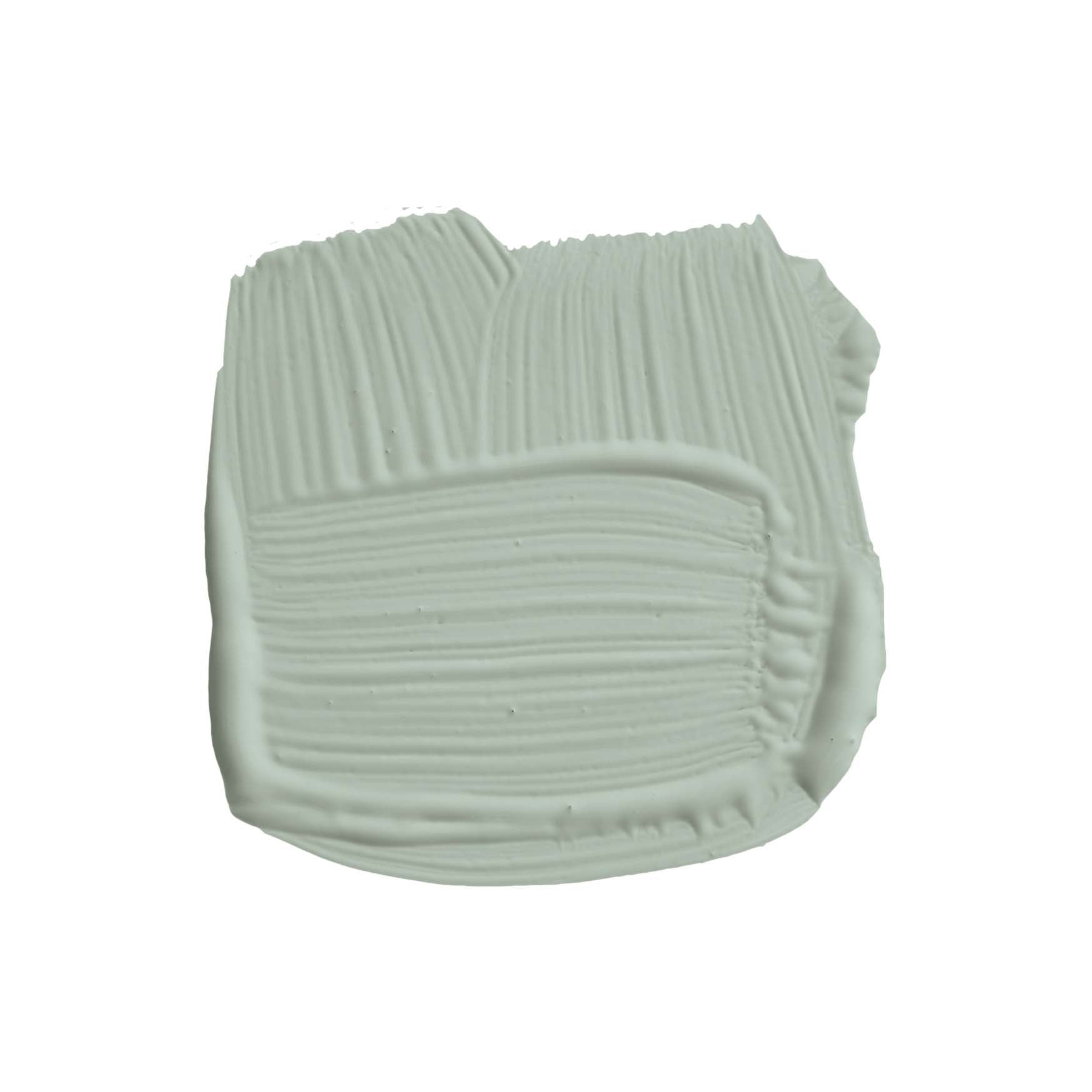 Pinselstrich der Wandfarbe Green Blue No. 84 von Farrow & Ball