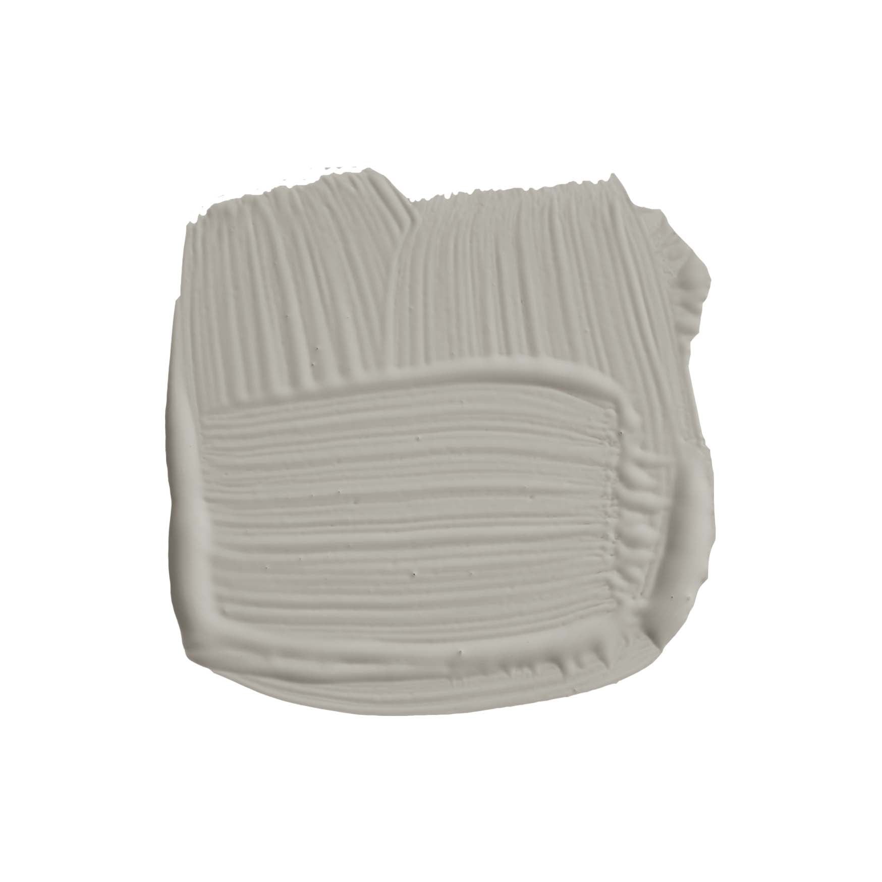 Pinselstrich der Wandfarbe Lamp Room Gray No. 88 von Farrow & Ball