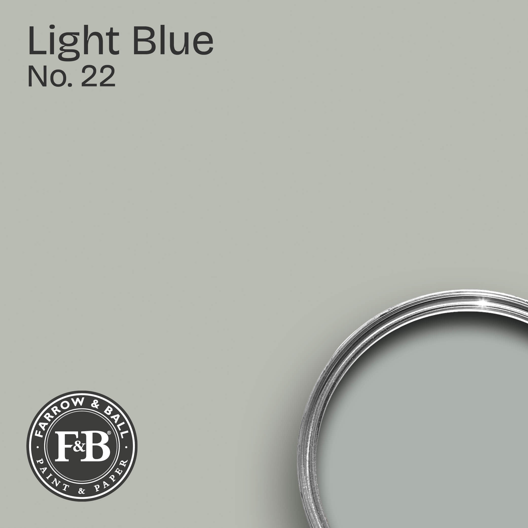 Farrow & Ball Wandfarbe Light Blue No. 22