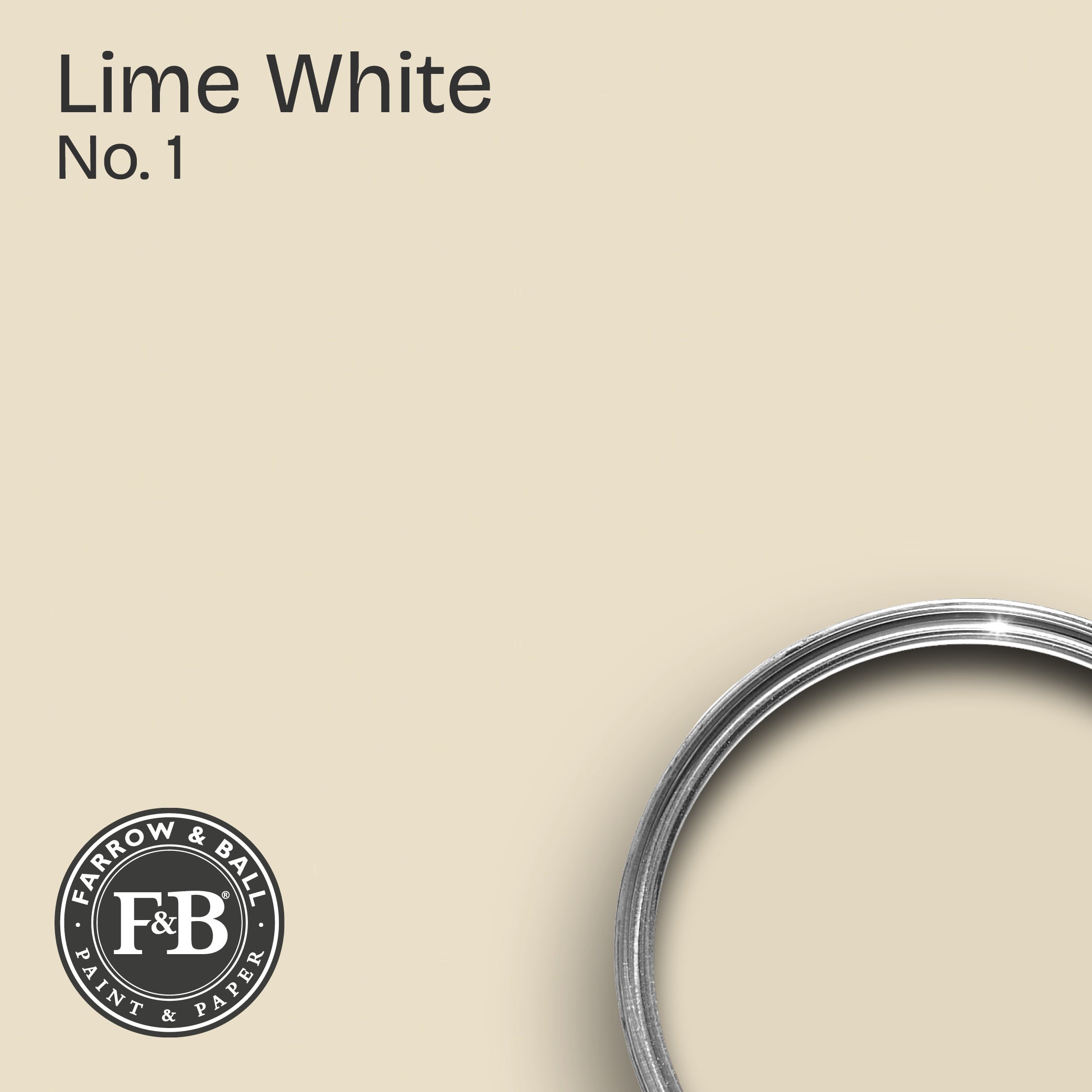 Farrow & Ball Wandfarbe Lime White No. 1