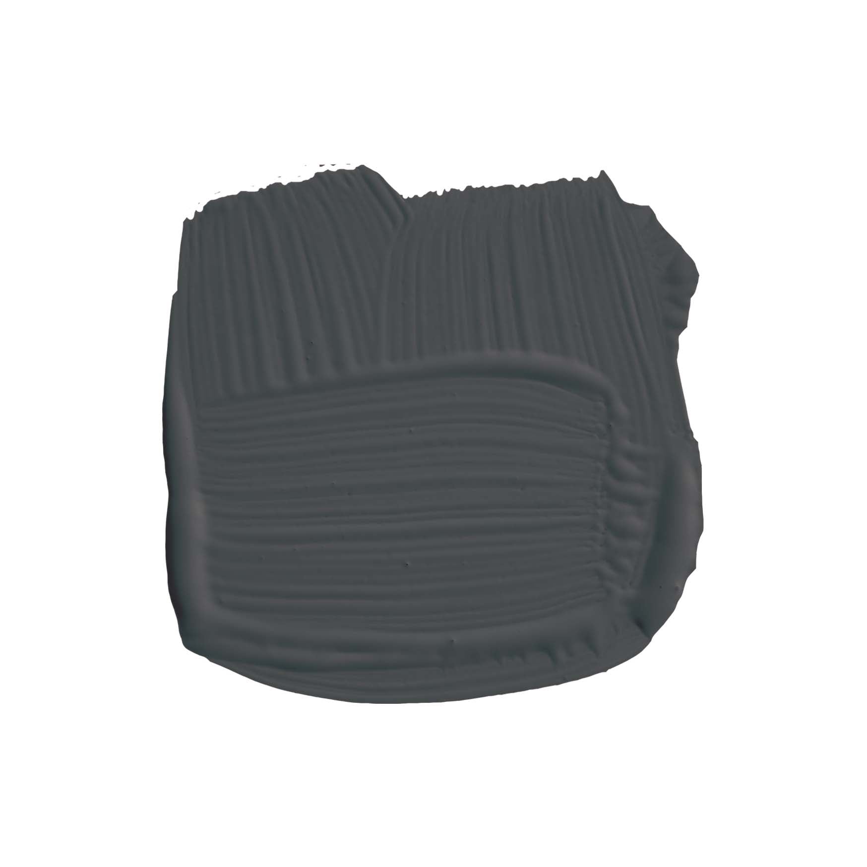 Pinselstrich der Wandfarbe Liquorice No. CB10 von Farrow & Ball