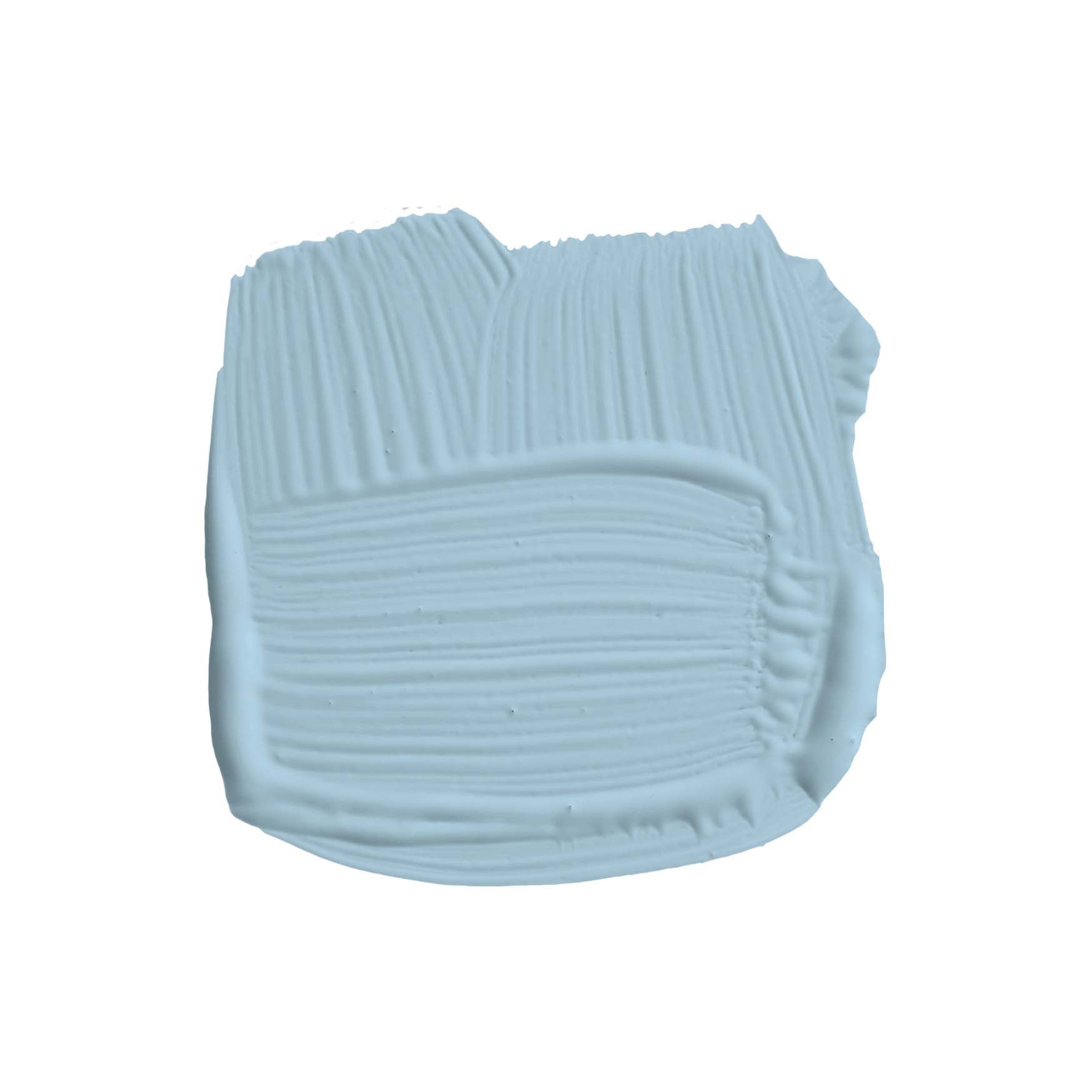 Pinselstrich der Wandfarbe Lulworth Blue No. 89 von Farrow & Ball