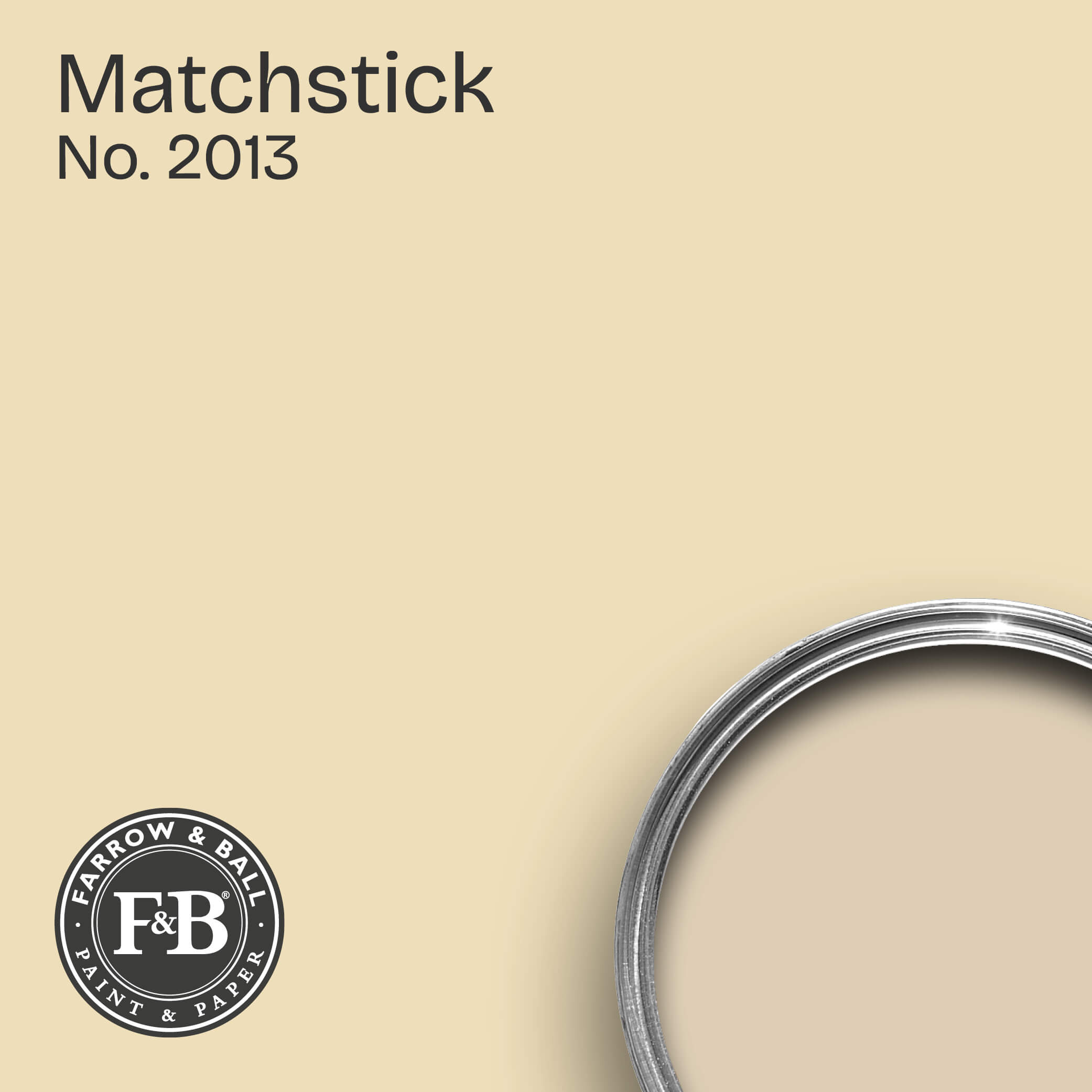 Farrow & Ball Wandfarbe Matchstick No. 2013