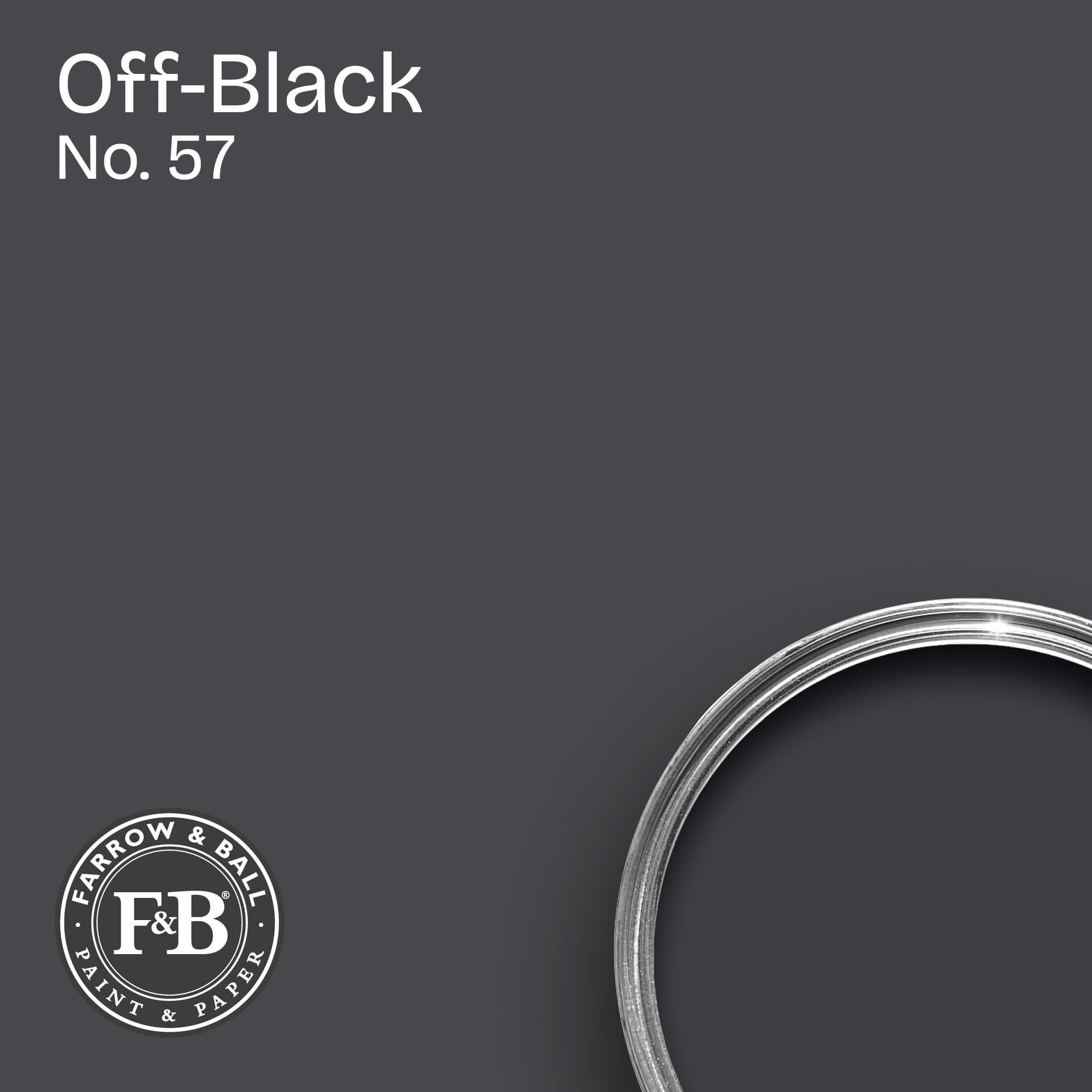 Farrow & Ball Wandfarbe Off-Black No. 57