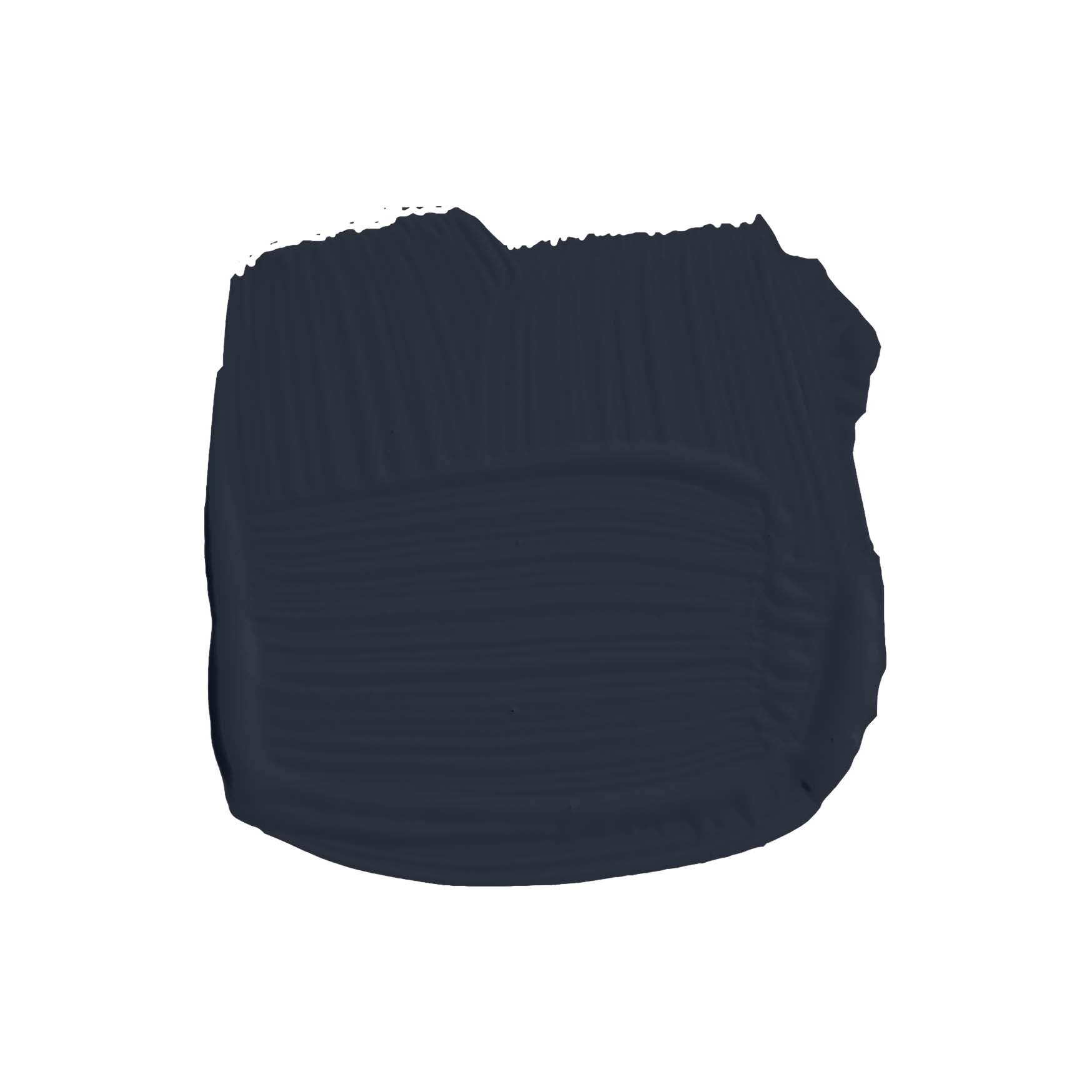 Pinselstrich der Wandfarbe Pitch Black No. 256 von Farrow & Ball