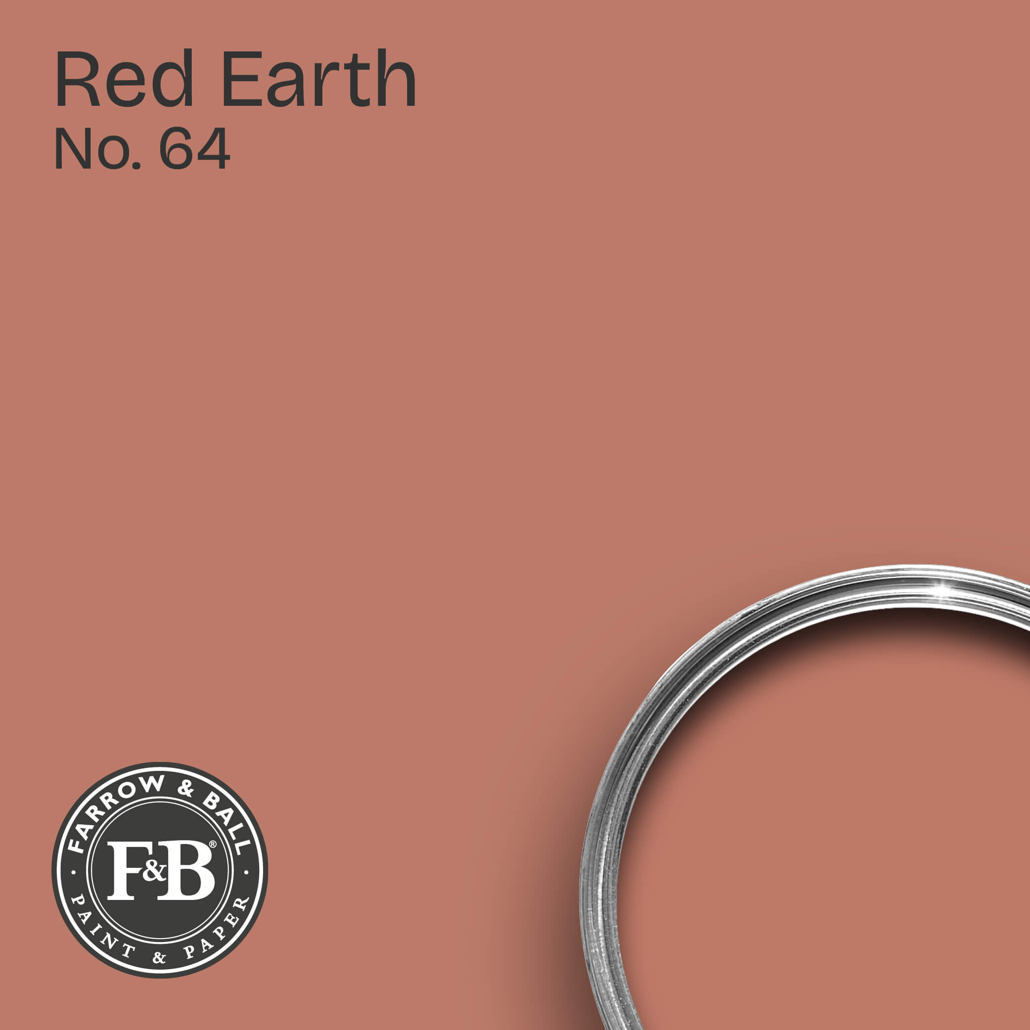 Farrow & Ball Wandfarbe Red Earth No. 64