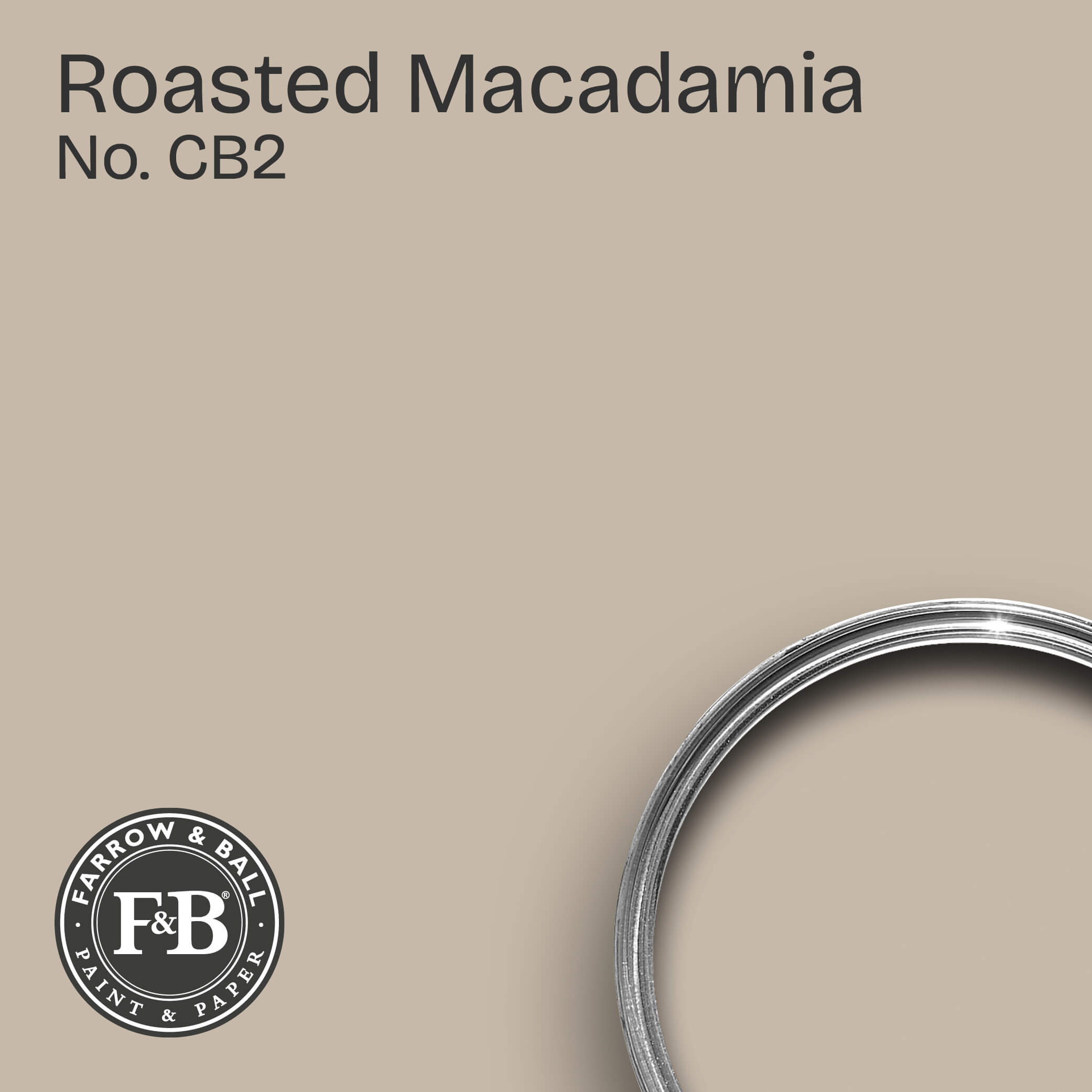 Farrow & Ball Wandfarbe Roasted Macadamia No. CB2