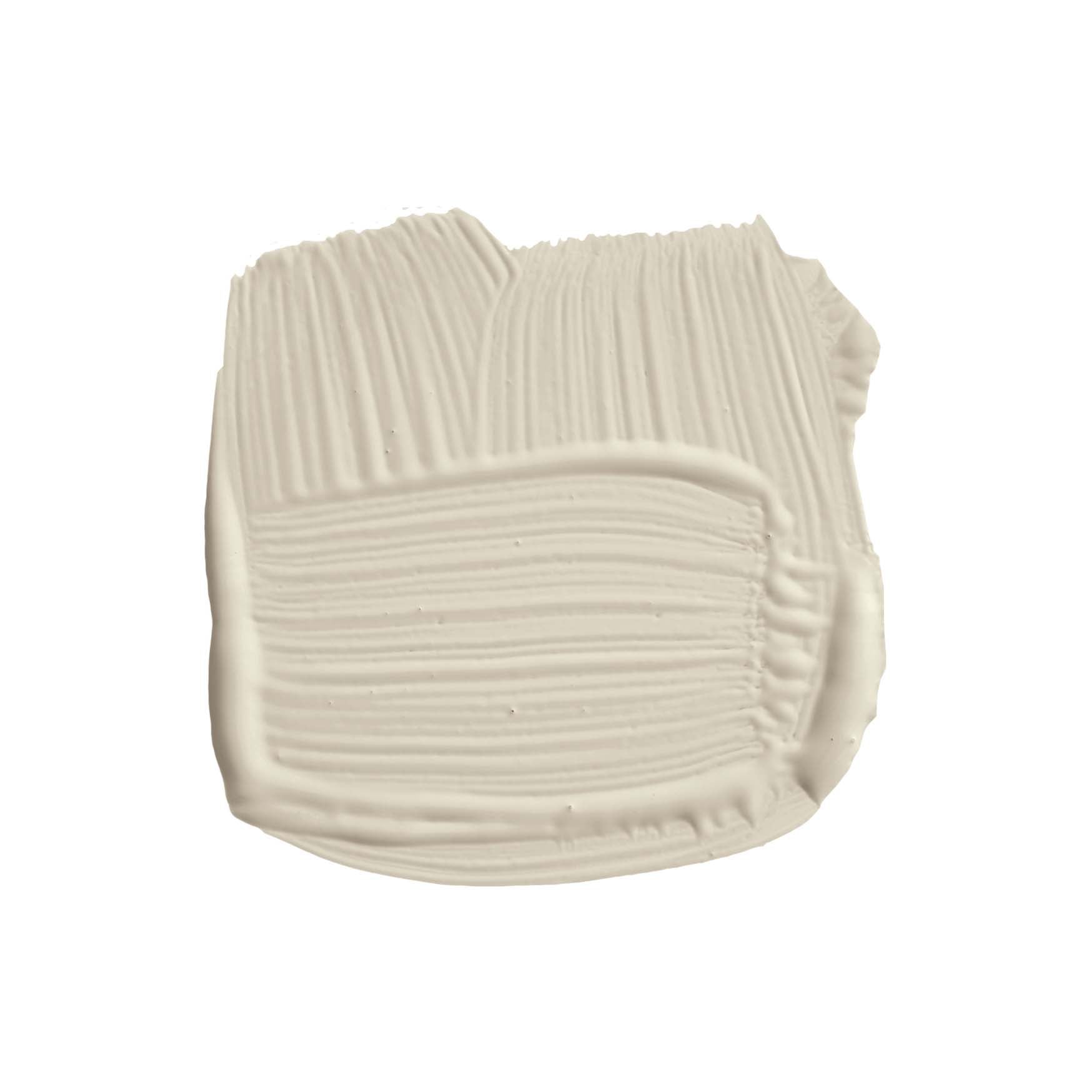 Pinselstrich der Wandfarbe Shadow White No. 282 von Farrow & Ball
