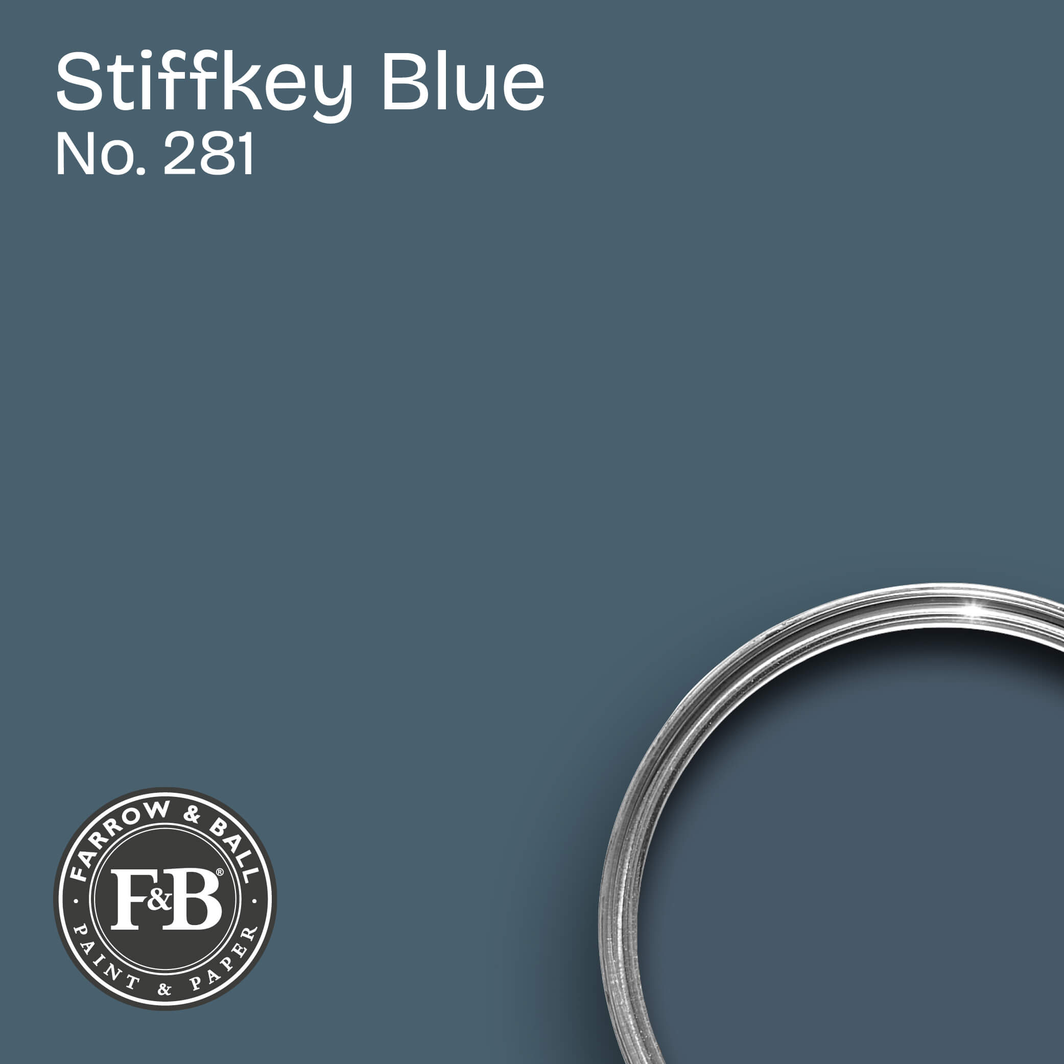 Farrow & Ball Wandfarbe Stiffkey Blue No. 281