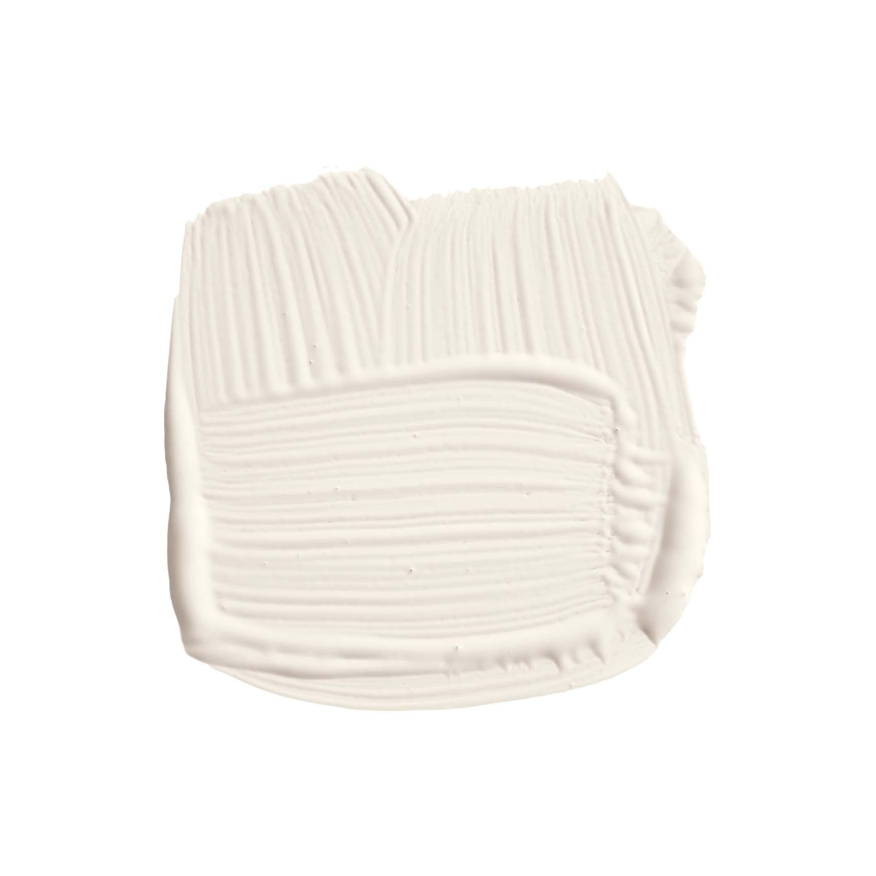 Pinselstrich der Wandfarbe Strong White No. 2001 von Farrow & Ball