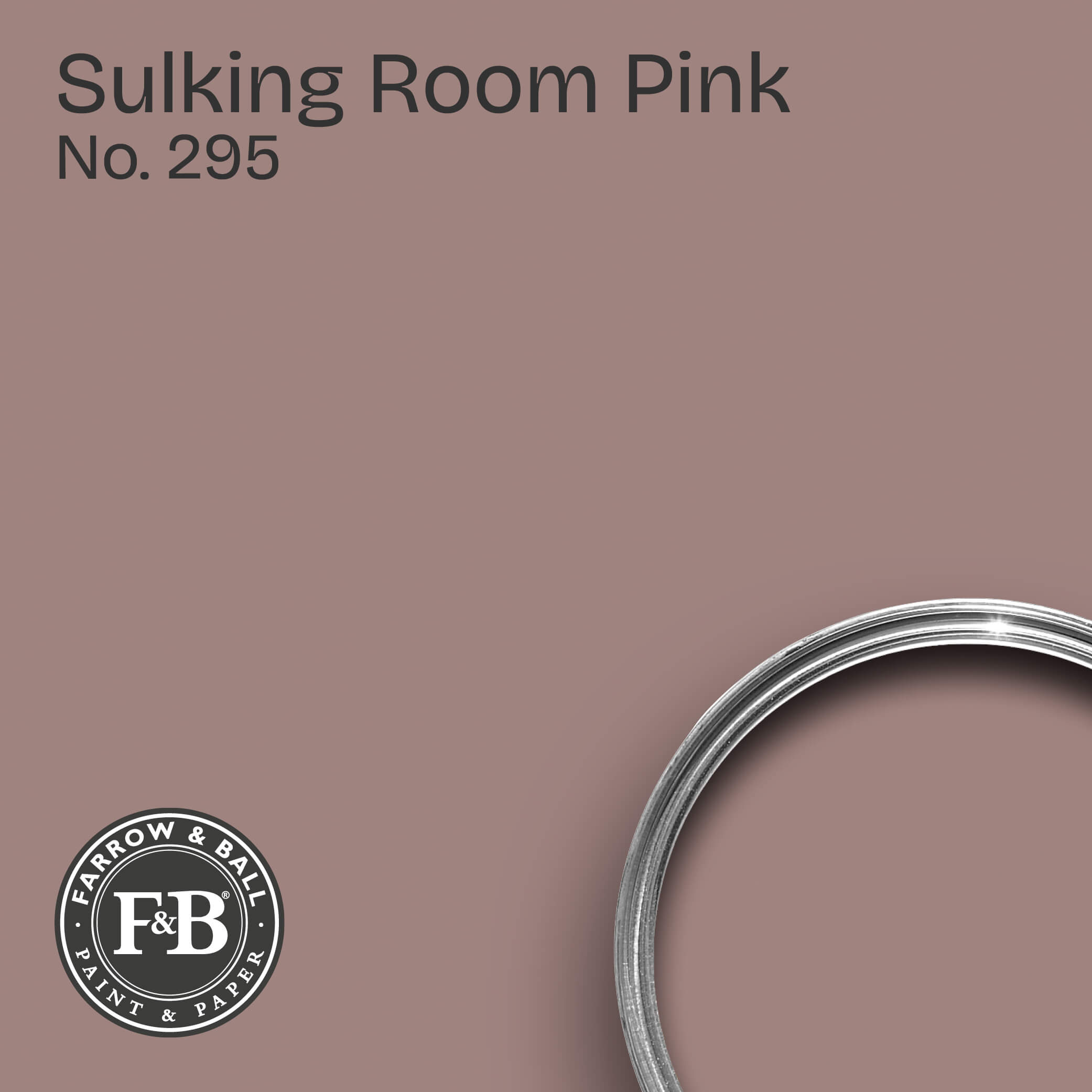 Farrow & Ball Sulking Room Pink No. 295