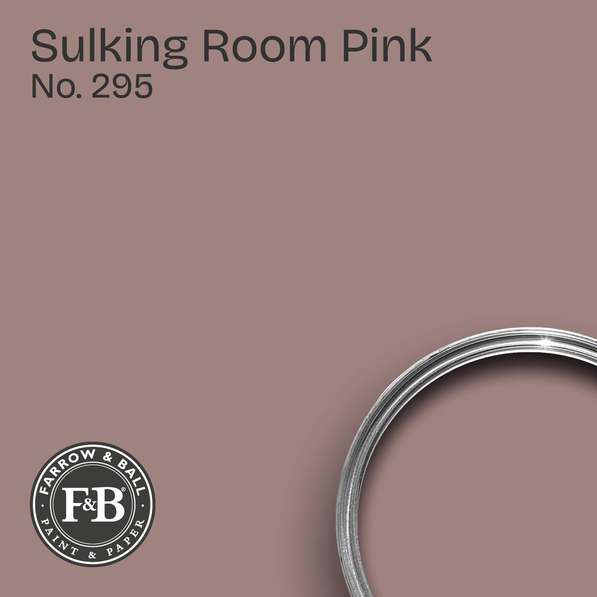 Farrow & Ball Sulking Room Pink No. 295