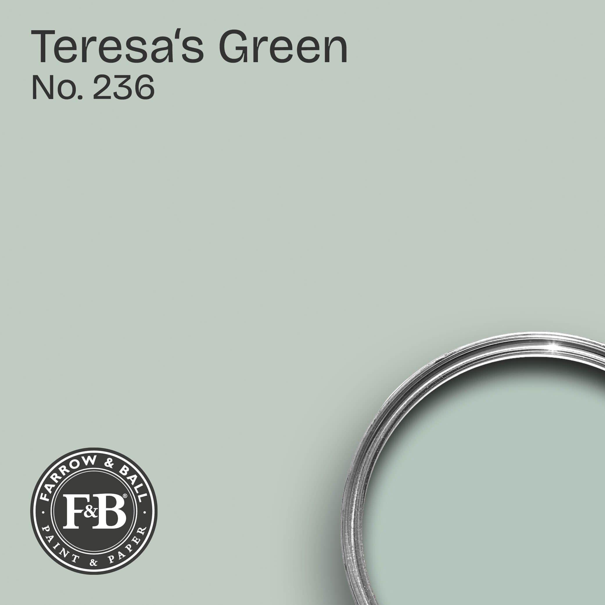 Farrow & Ball Wandfarbe Teresa´s Green No. 236
