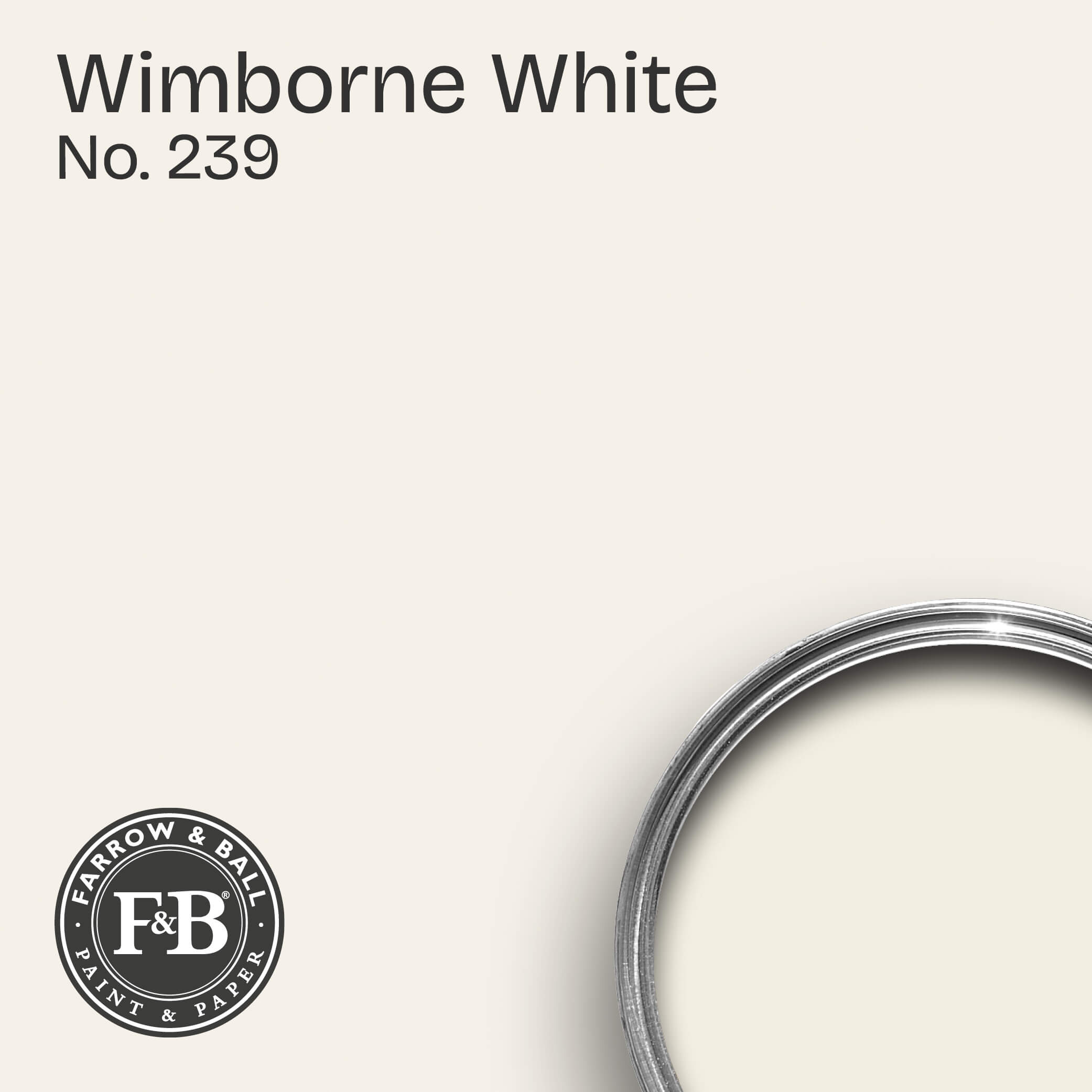 Farrow & Ball Wandfarbe Wimborne White No. 239