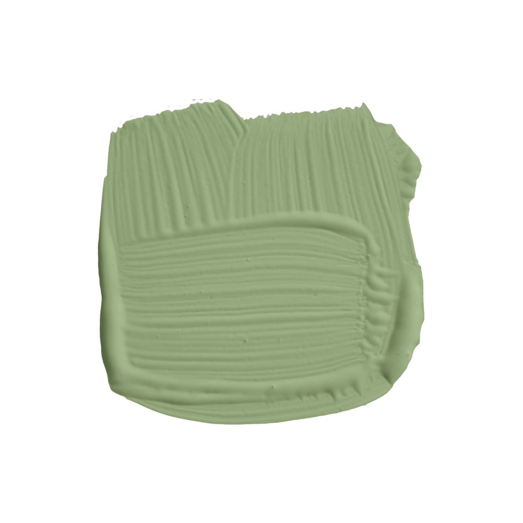 Pinselstrich der Wandfarbe Yeabridge Green No. 287 von Farrow & Ball