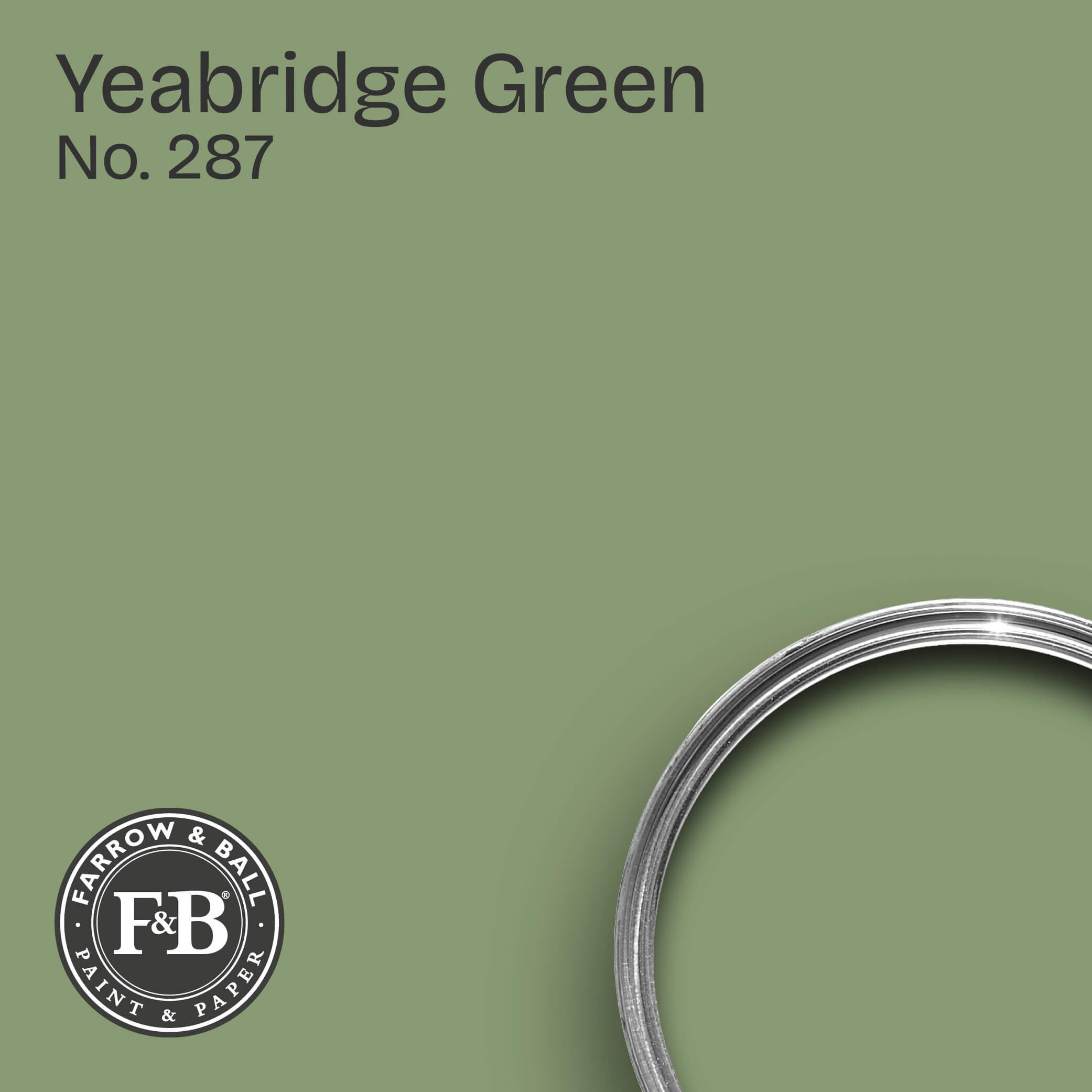 Farrow & Ball Yeabridge Green No. 287