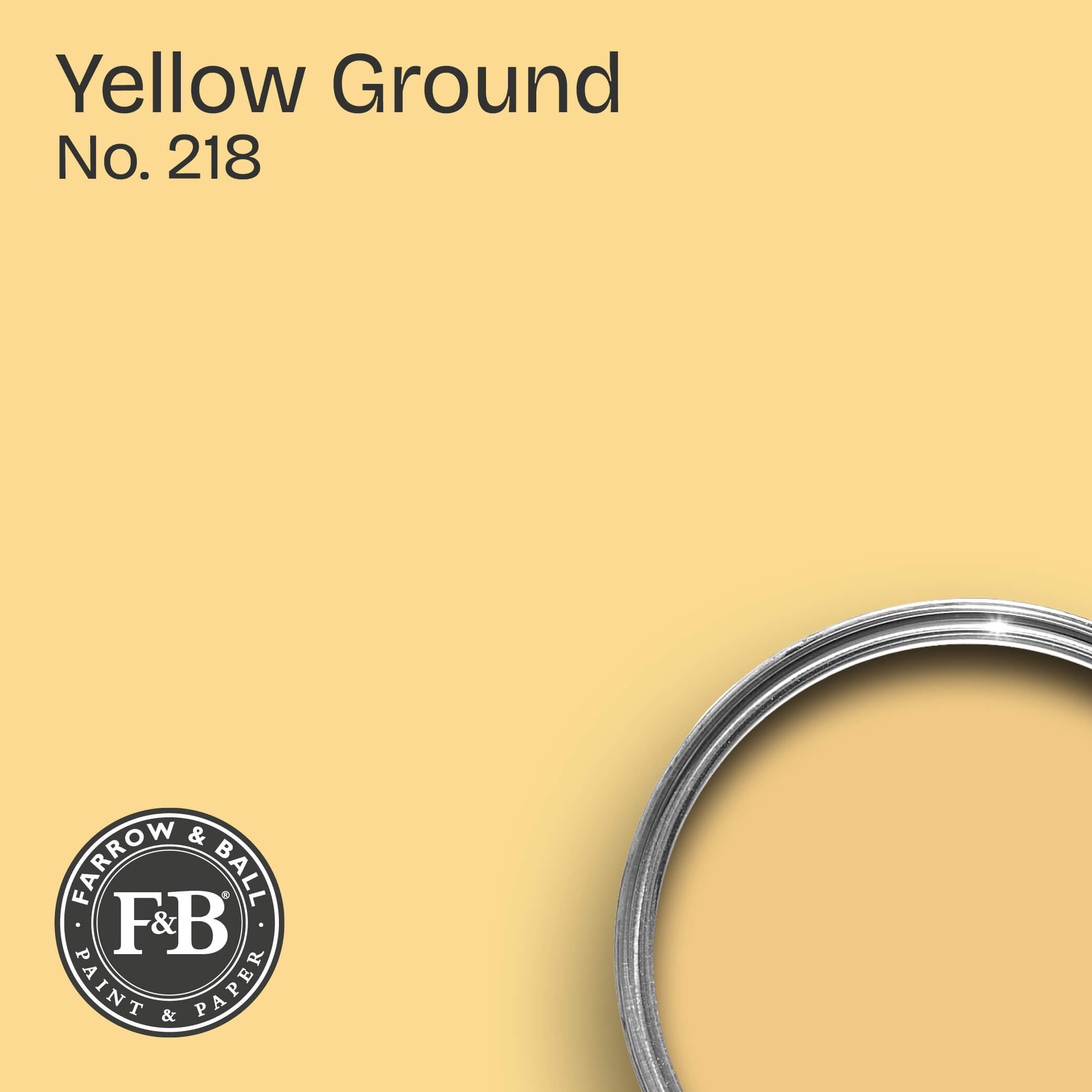 Farrow & Ball Wandfarbe Yellow Ground No. 218