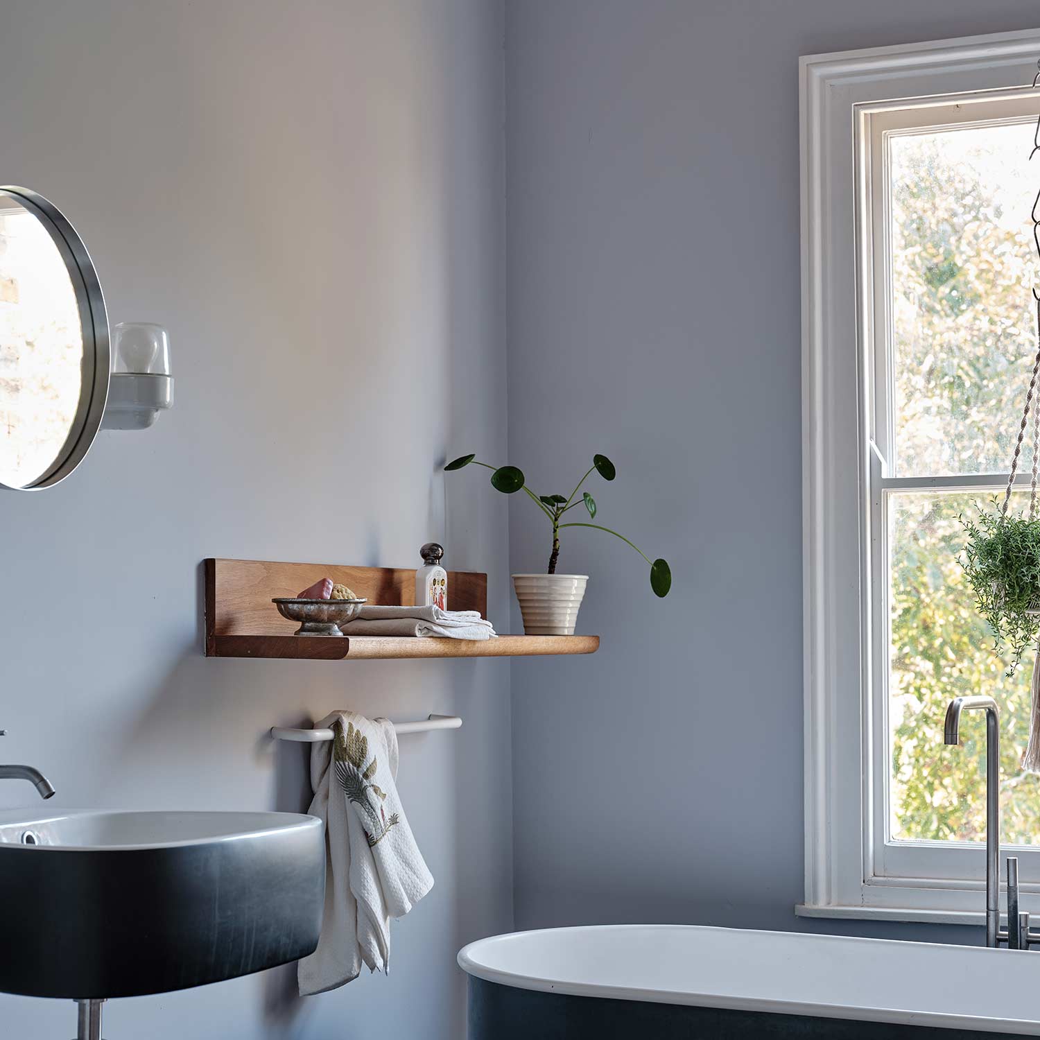 Badezimmer gestrichen in Calluna von Farrow & Ball