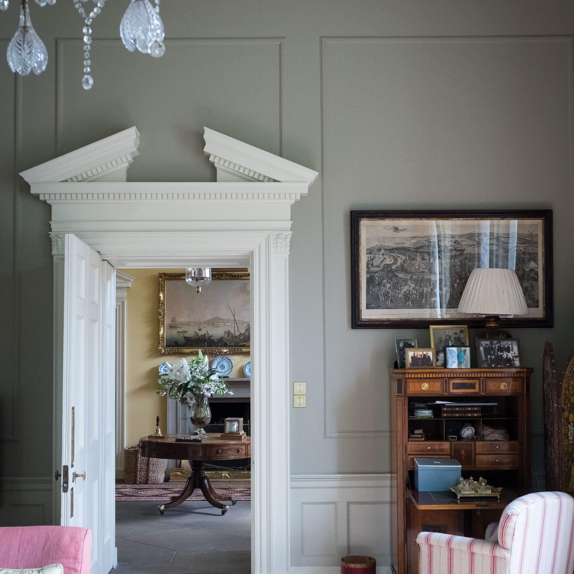 farrow & ball light gray 17 im wohnzimmer