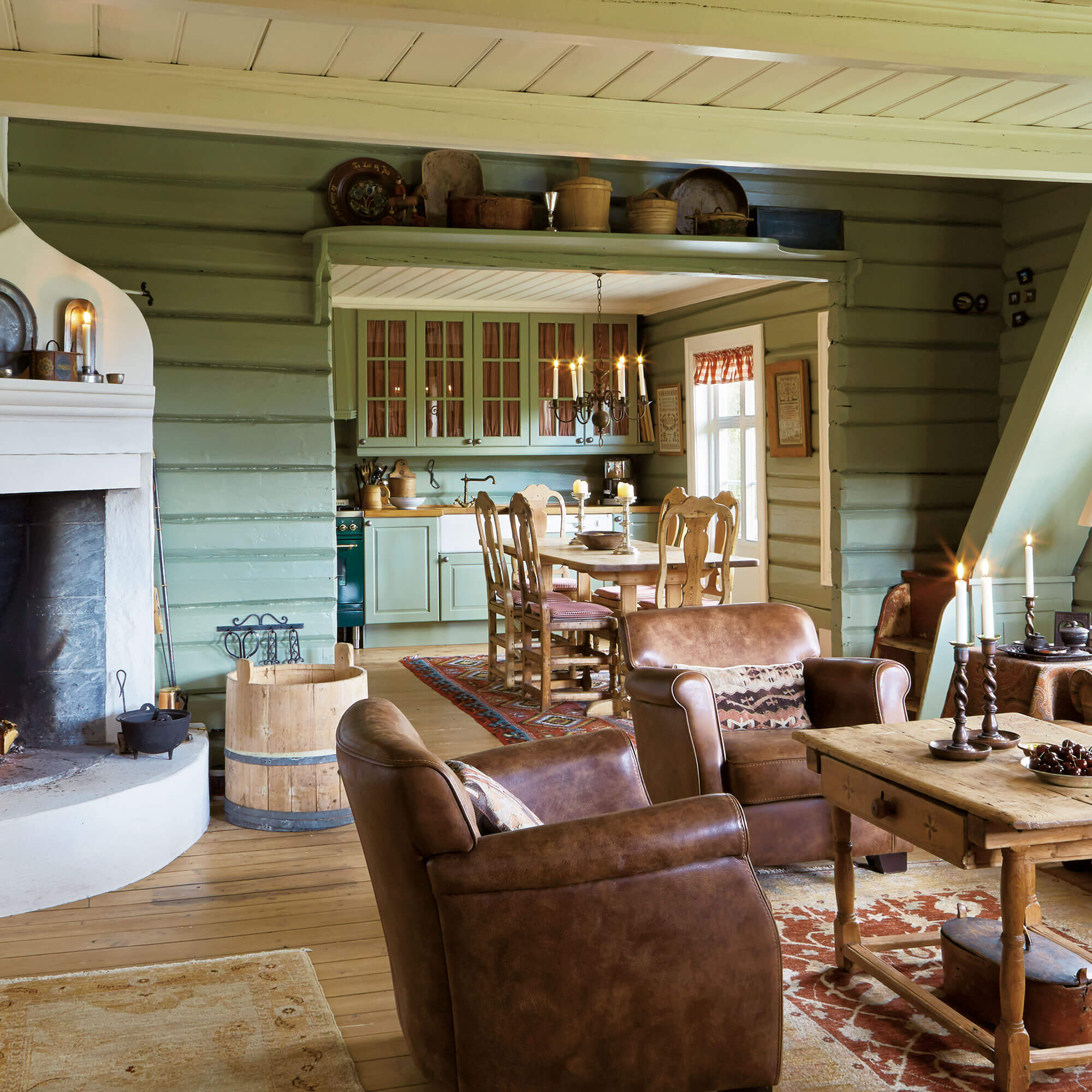 farrow & ball lichen 19 als wandfarbe für das wohnzimmer