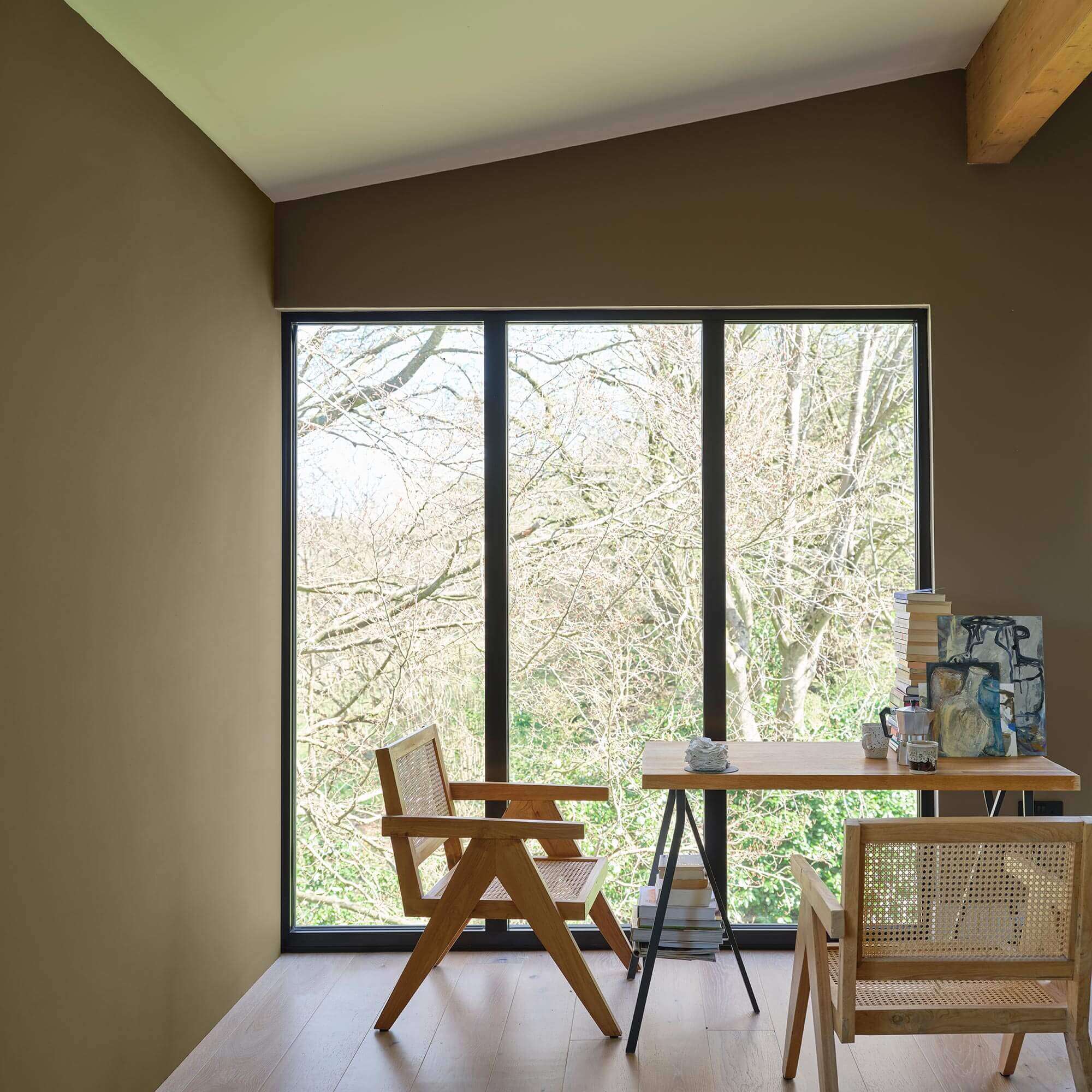 farrow & ball broccoli brown 198 im wohnzimmer