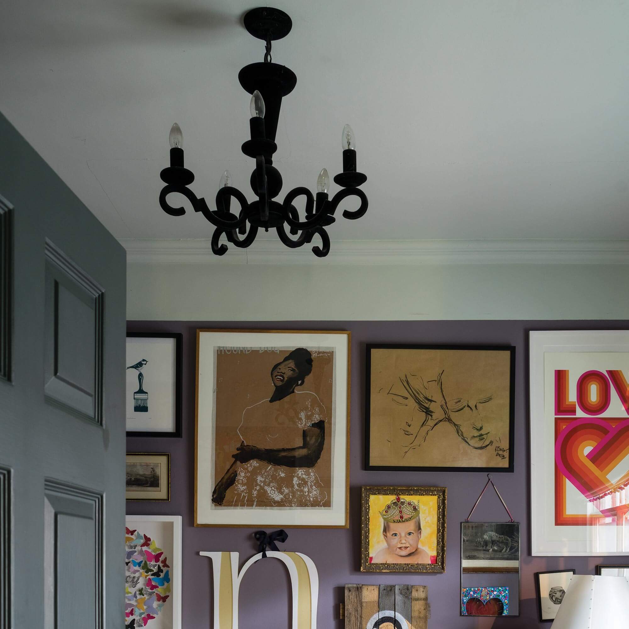 farrow & ball pale powder 204 als wandfarbe - auch an der decke