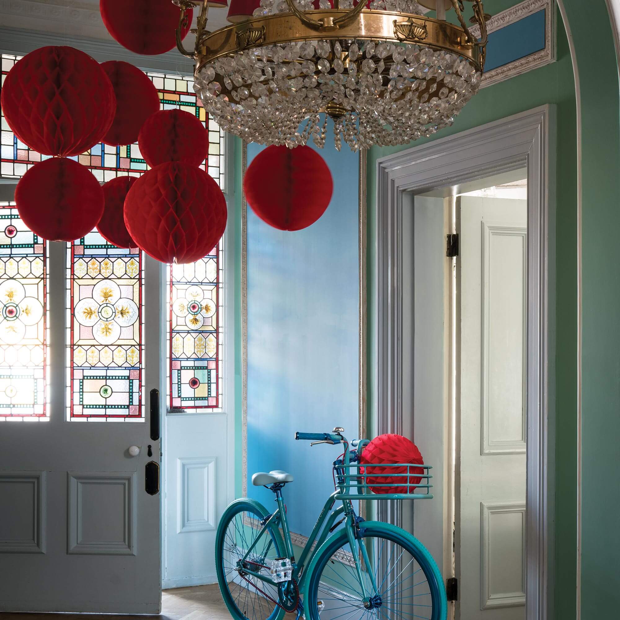 farrow & ball cook´s blue 237 als wandfarbe im flur