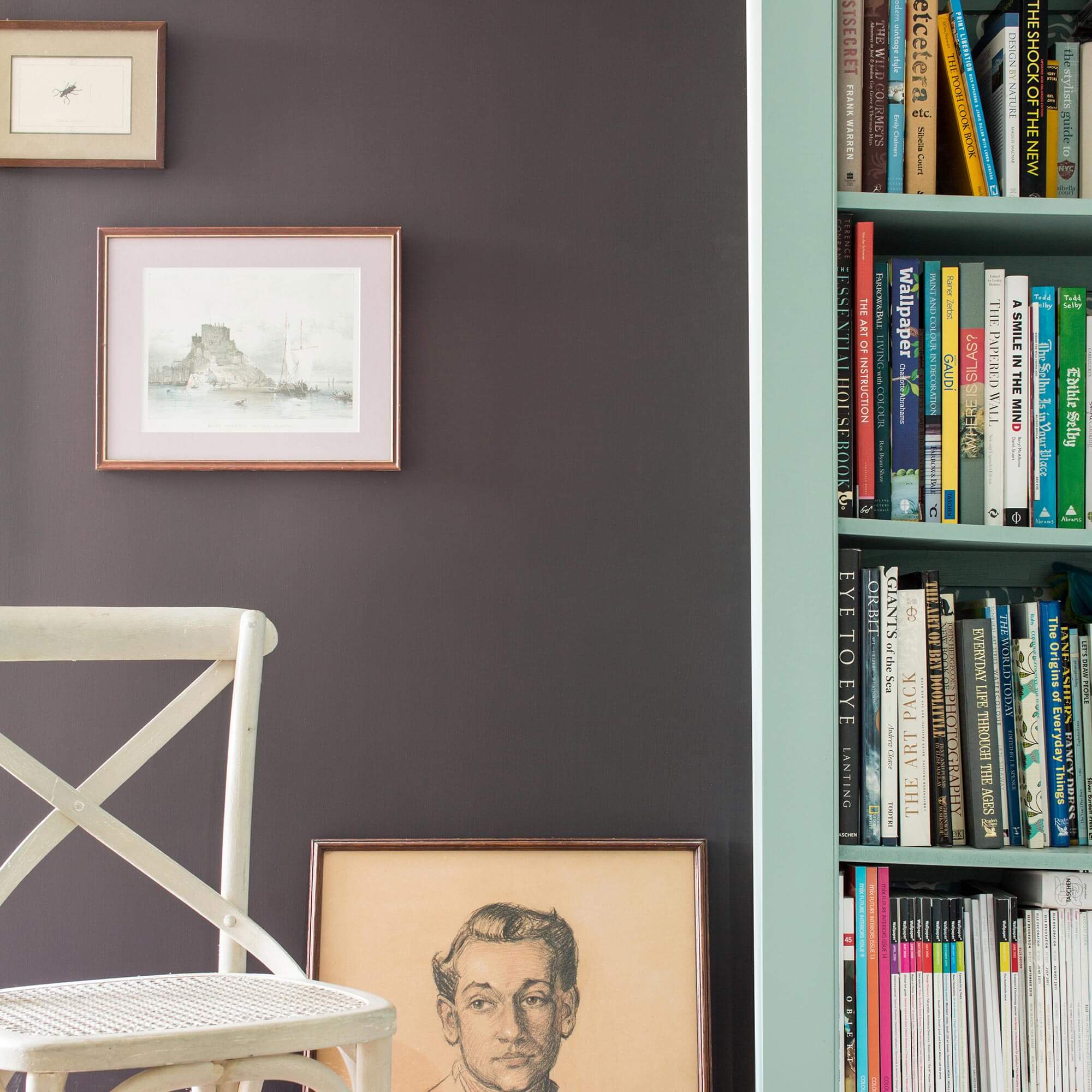 farrow & ball tanner´s brown 255 im wohnzimmer