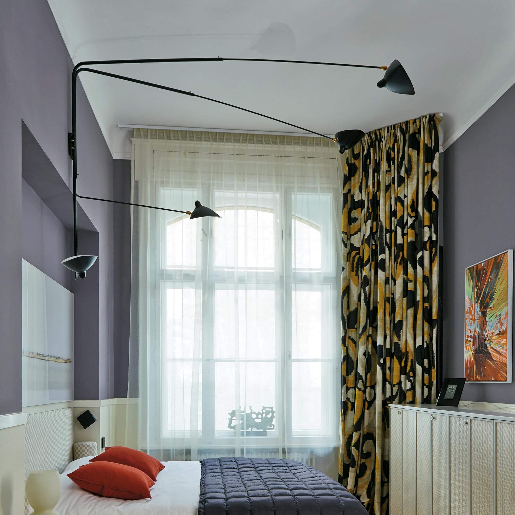 farrow & ball brassica 271 im schlafzimmer