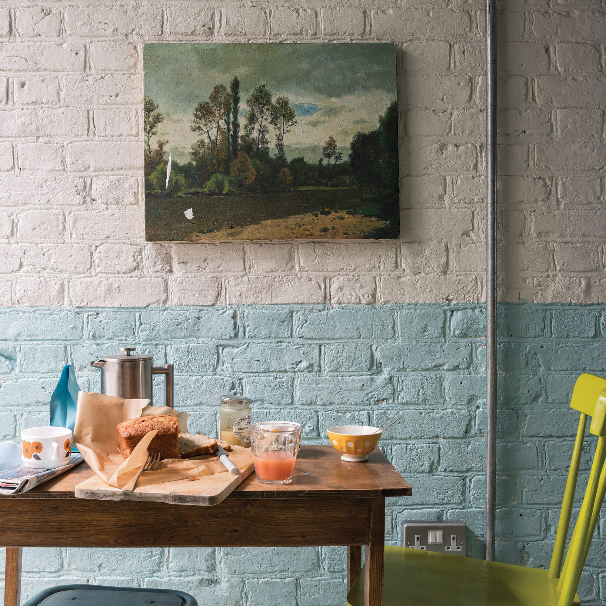 farrow & ball ammonite 274 im esszimmer